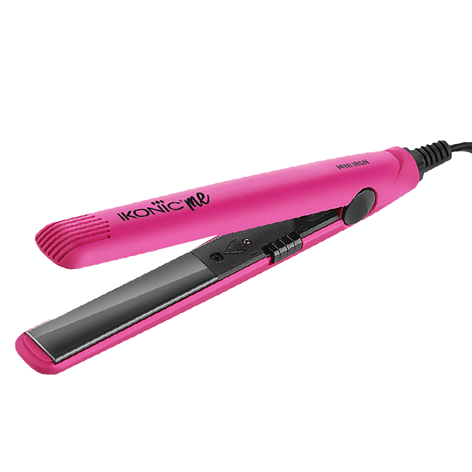 Ikonic Mini Hair Straightener with Ionic Technology (Ceramic Plates, Pink)_1