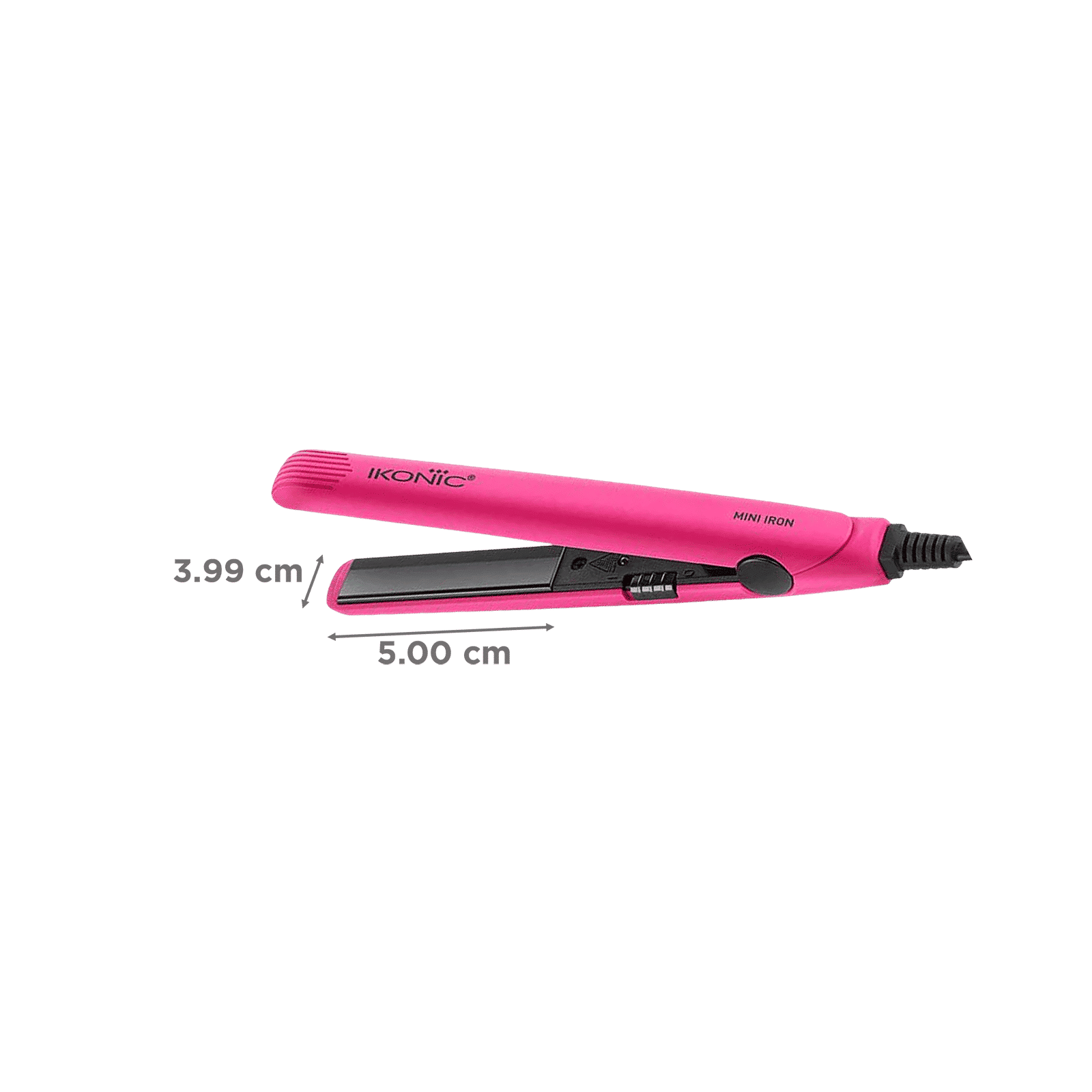 Ikonic Mini Hair Straightener with Ionic Technology (Ceramic Plates, Pink)_2