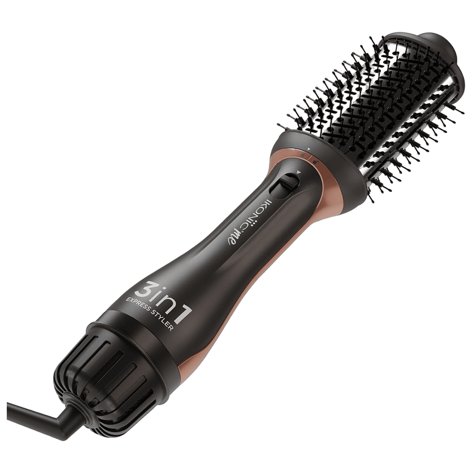 Ikonic Express 3-in-1 Hair Styler with Volumizer (Ceramic Titanium Coated Barrel, Black)_4