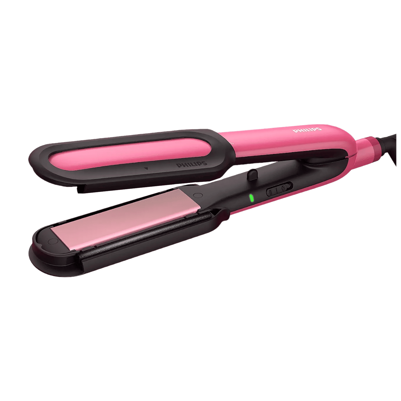PHILIPS BHS522/00 Hair Straightener with Heat Protection (Ceramic Titanium Plates, Pink)_1