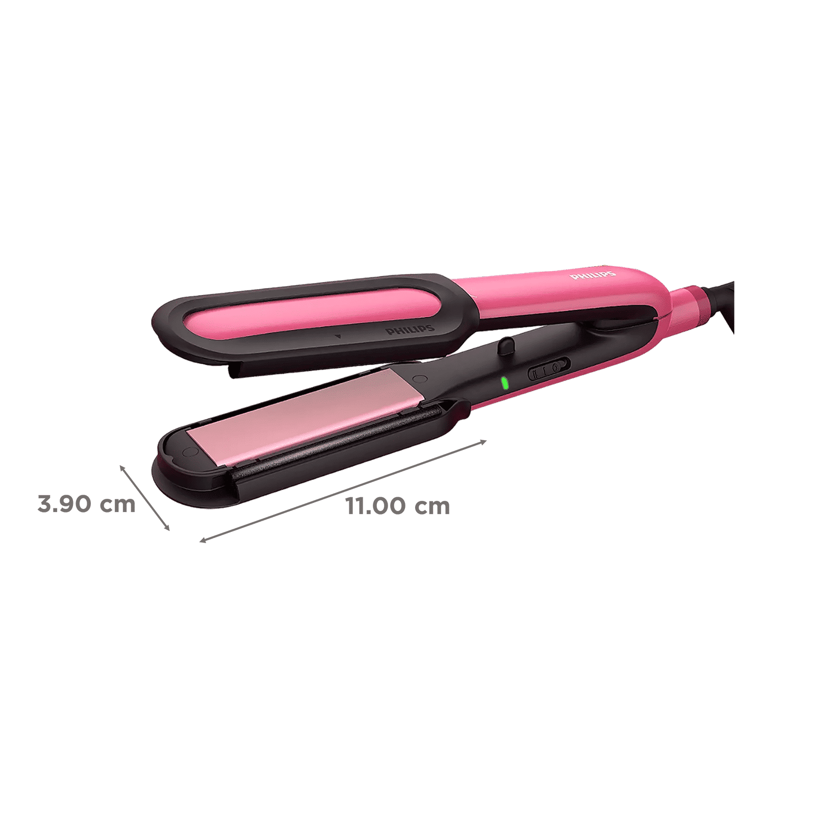 PHILIPS BHS522/00 Hair Straightener with Heat Protection (Ceramic Titanium Plates, Pink)_2