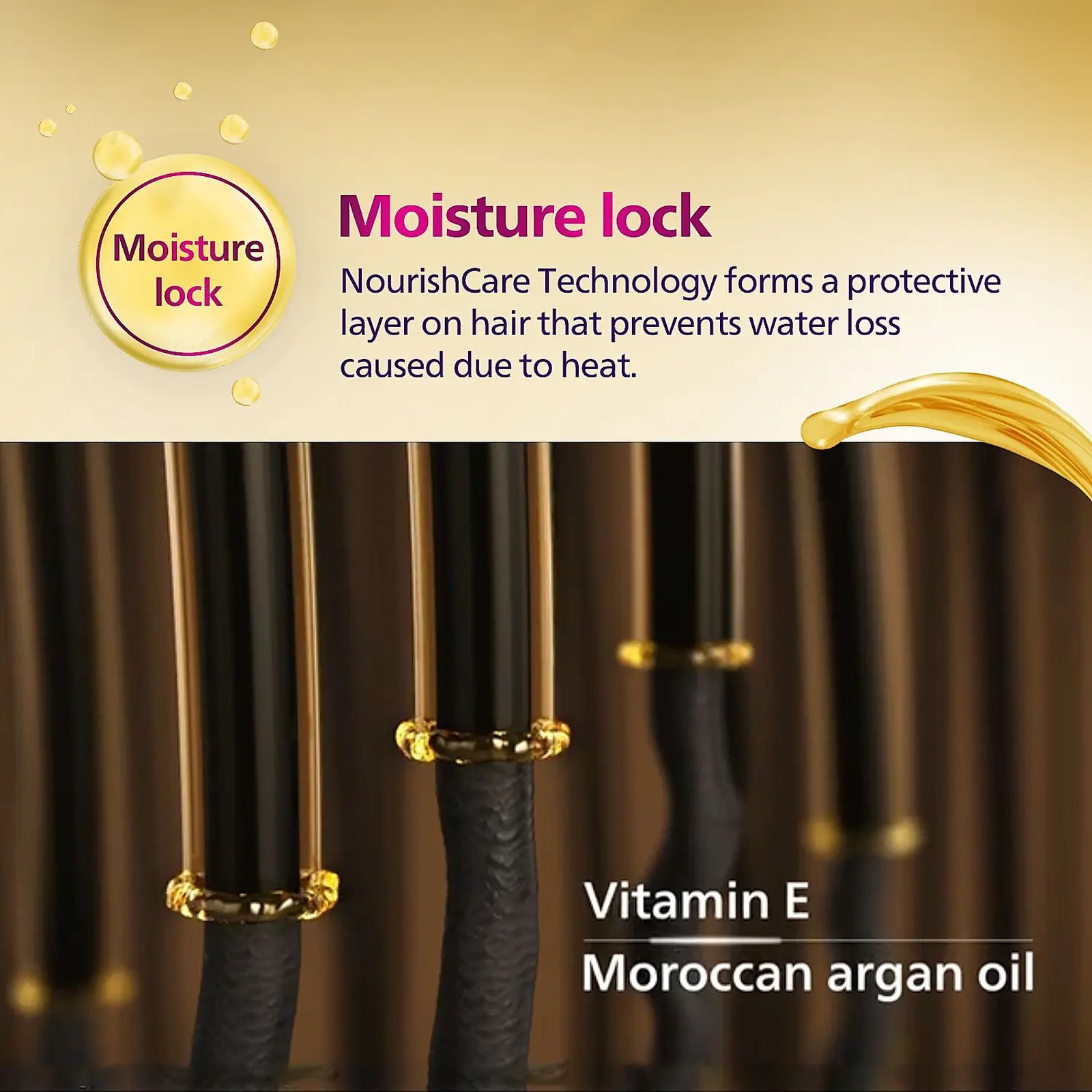 PHILIPS BHS522/00 Hair Straightener with Heat Protection (Ceramic Titanium Plates, Pink)_6