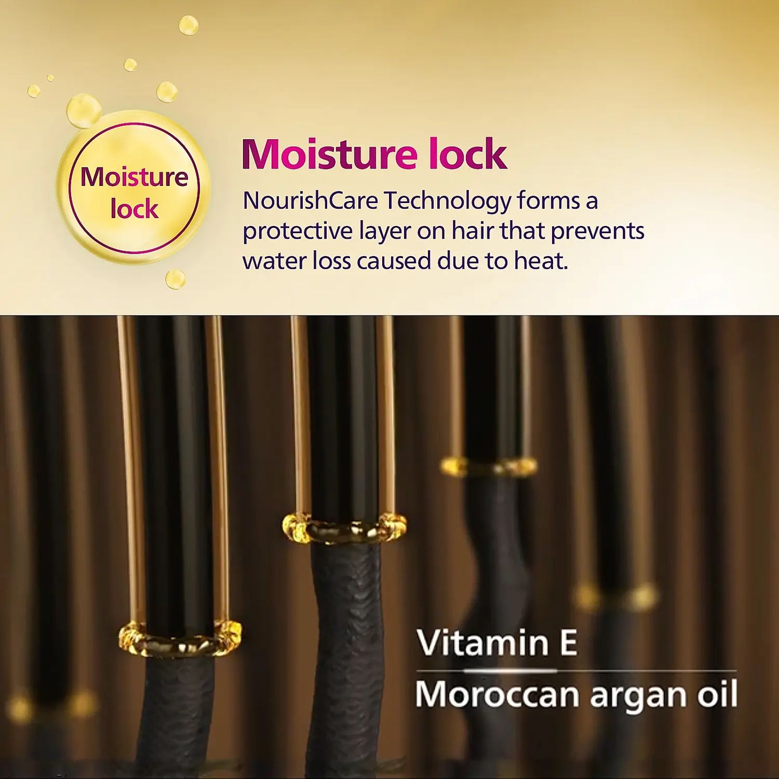 PHILIPS BHS507/40 Hair Straightener with Nourishcare Technology (Kerashine Titanium Plates, Black)_9