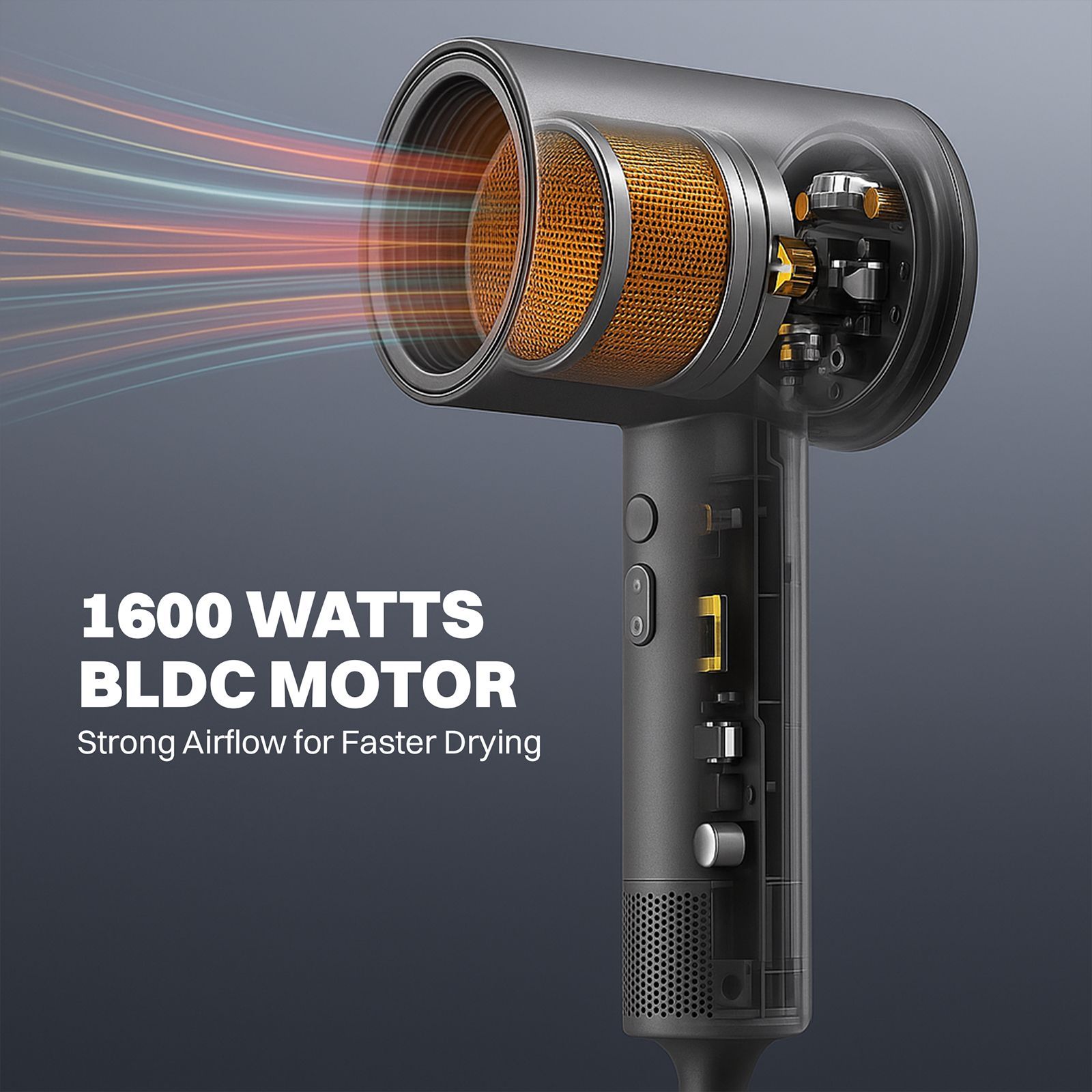 Croma Hair Dryer with 5 Heat Settings (BLDC Motor, Grey)_11