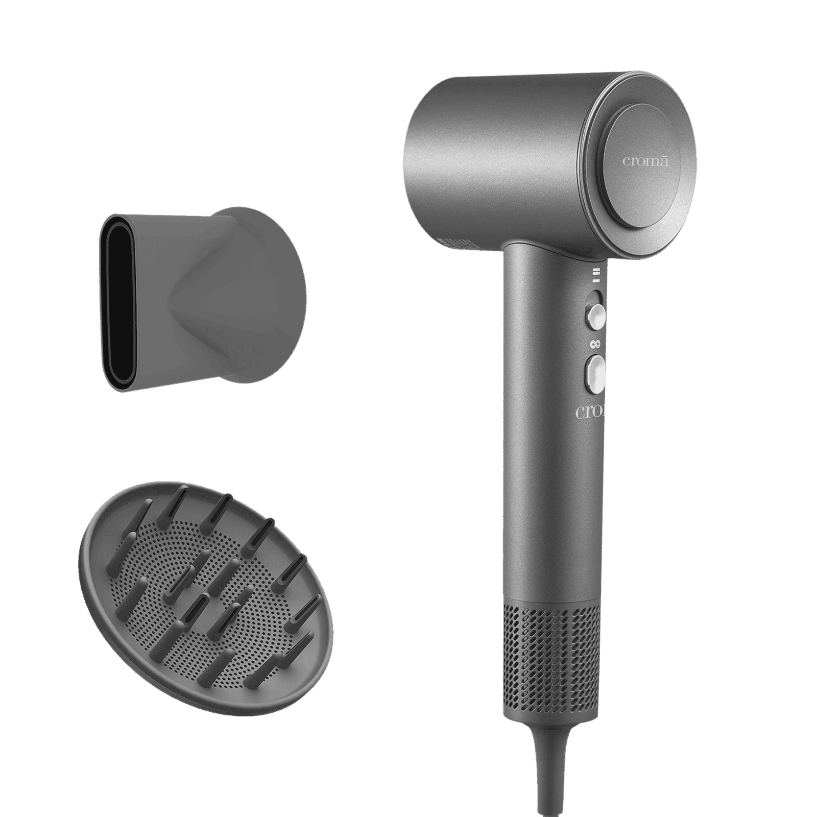 Croma Hair Dryer with 5 Heat Settings (BLDC Motor, Grey)_9