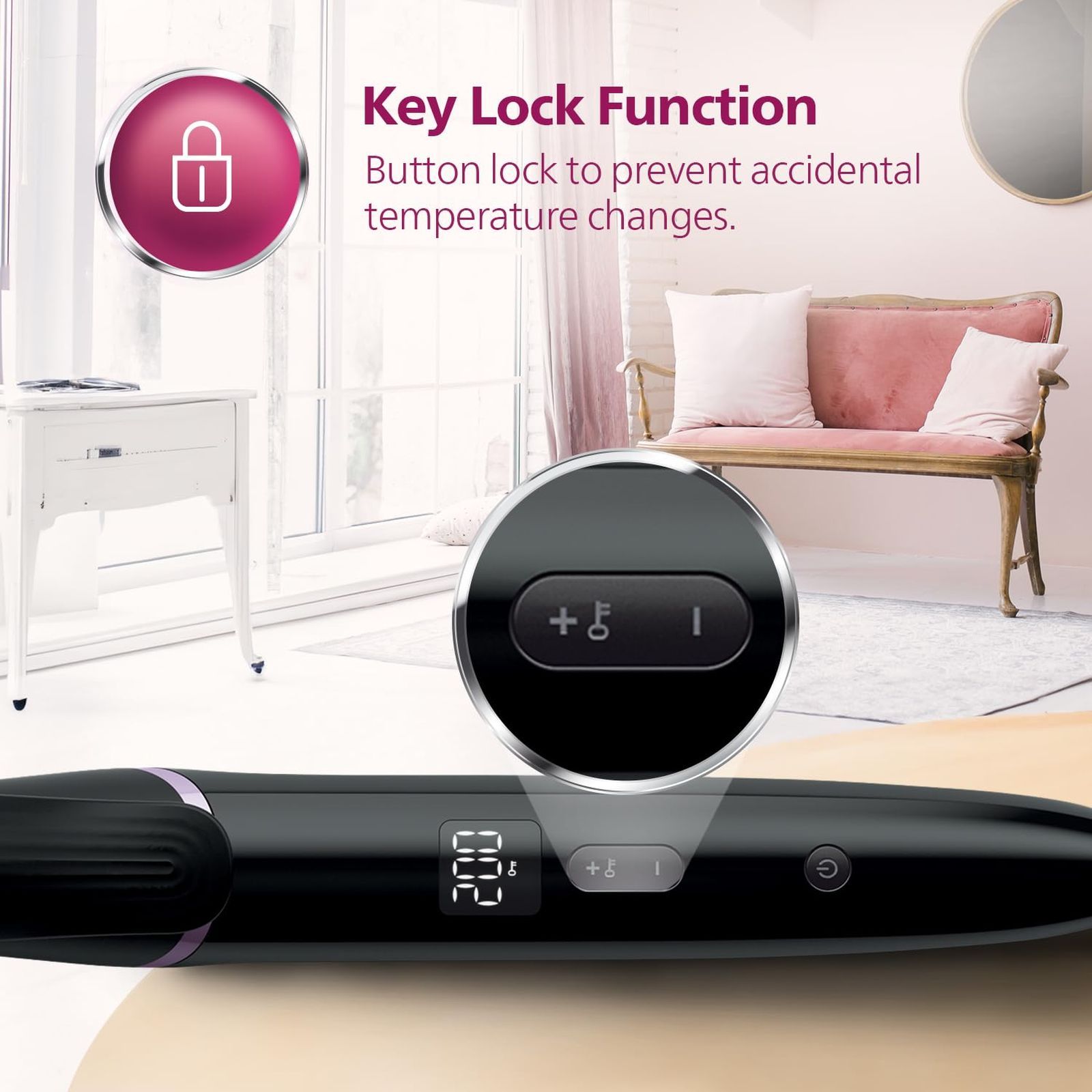 PHILIPS BHB864/00 Hair Curler with 8 Temperature Settings (Ceramic Tourmaline Plate, Black)_10