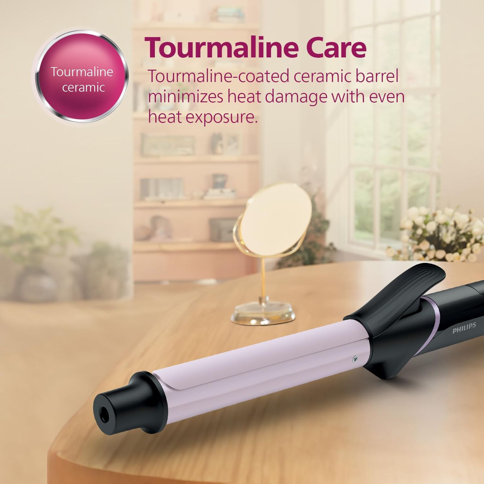 PHILIPS BHB864/00 Hair Curler with 8 Temperature Settings (Ceramic Tourmaline Plate, Black)_4