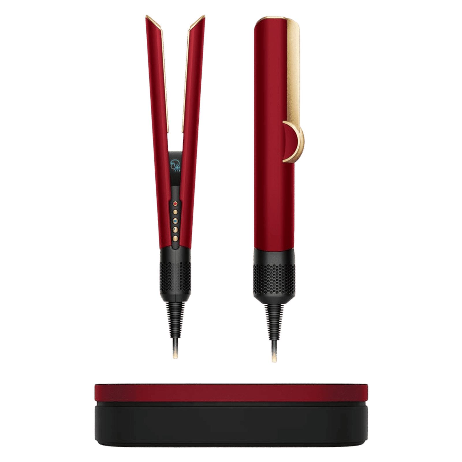 dyson Airstrait Hair Straightener with Wet & Dry Modes (Red Velvet and Gold)_1