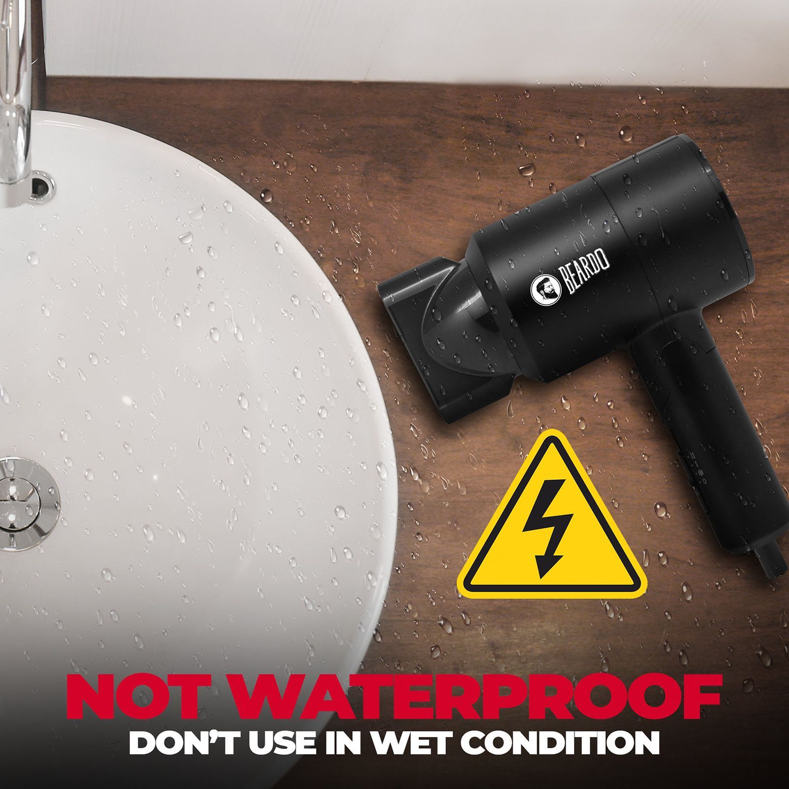 BEARDO Styling Gun Hair Dryer with 3 Heat Settings & Cool Flow (Thermo-Protect Technology, Black)_5