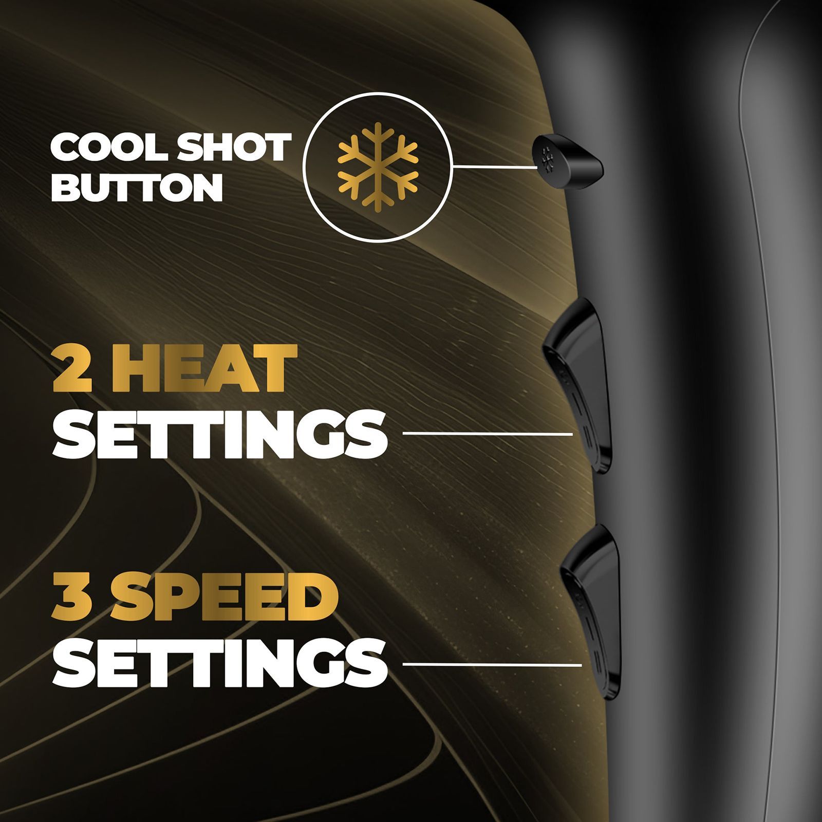 BEARDO Studio Professional Tornado Hair Dryer with 3 Heat Settings & Cool Shot (EHD+ Technology, Black)_10