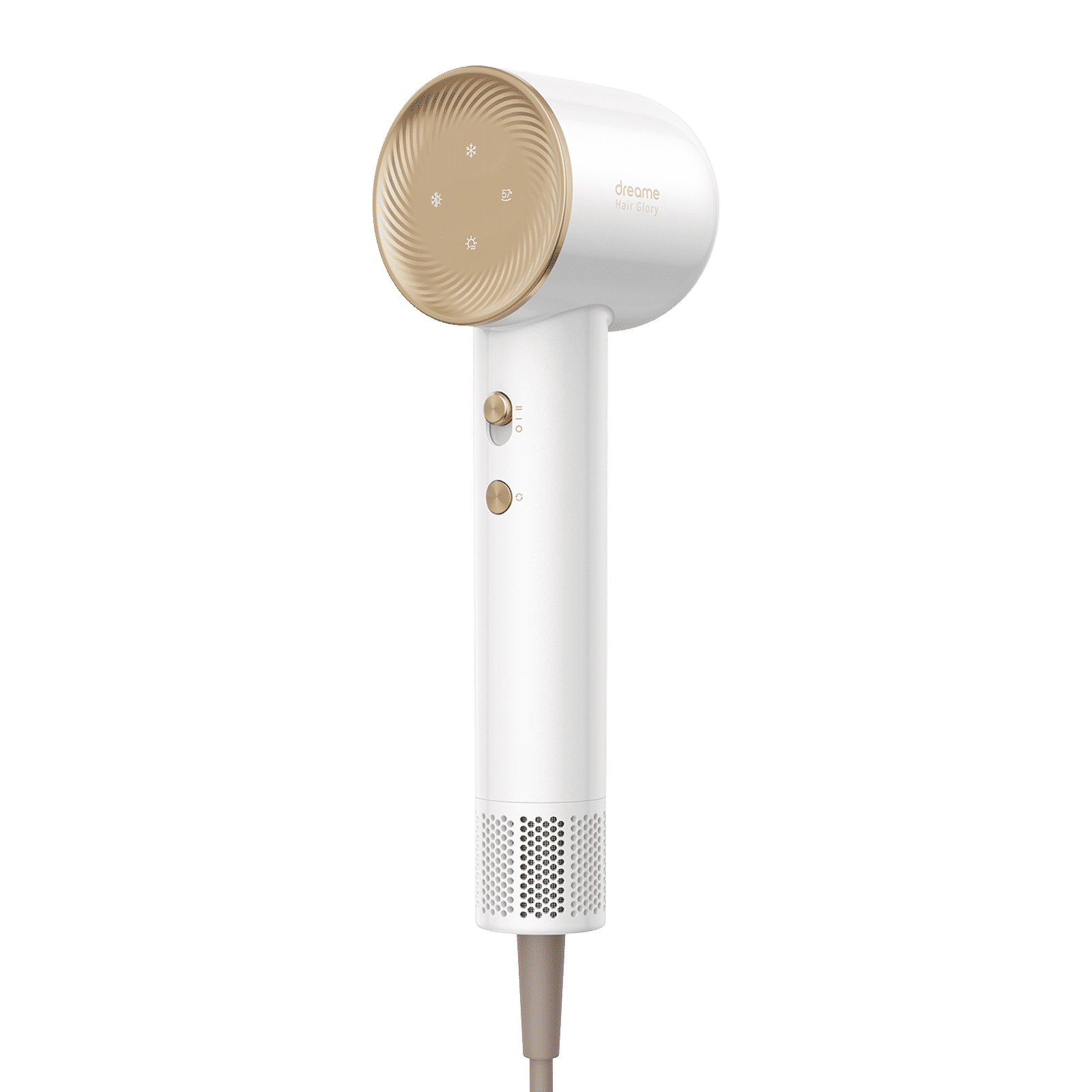 DREAME Glory Hair Dryer with 4 Heat Settings & Cool Blow (Advanced Negative Ion Technology, White & Rose)_5