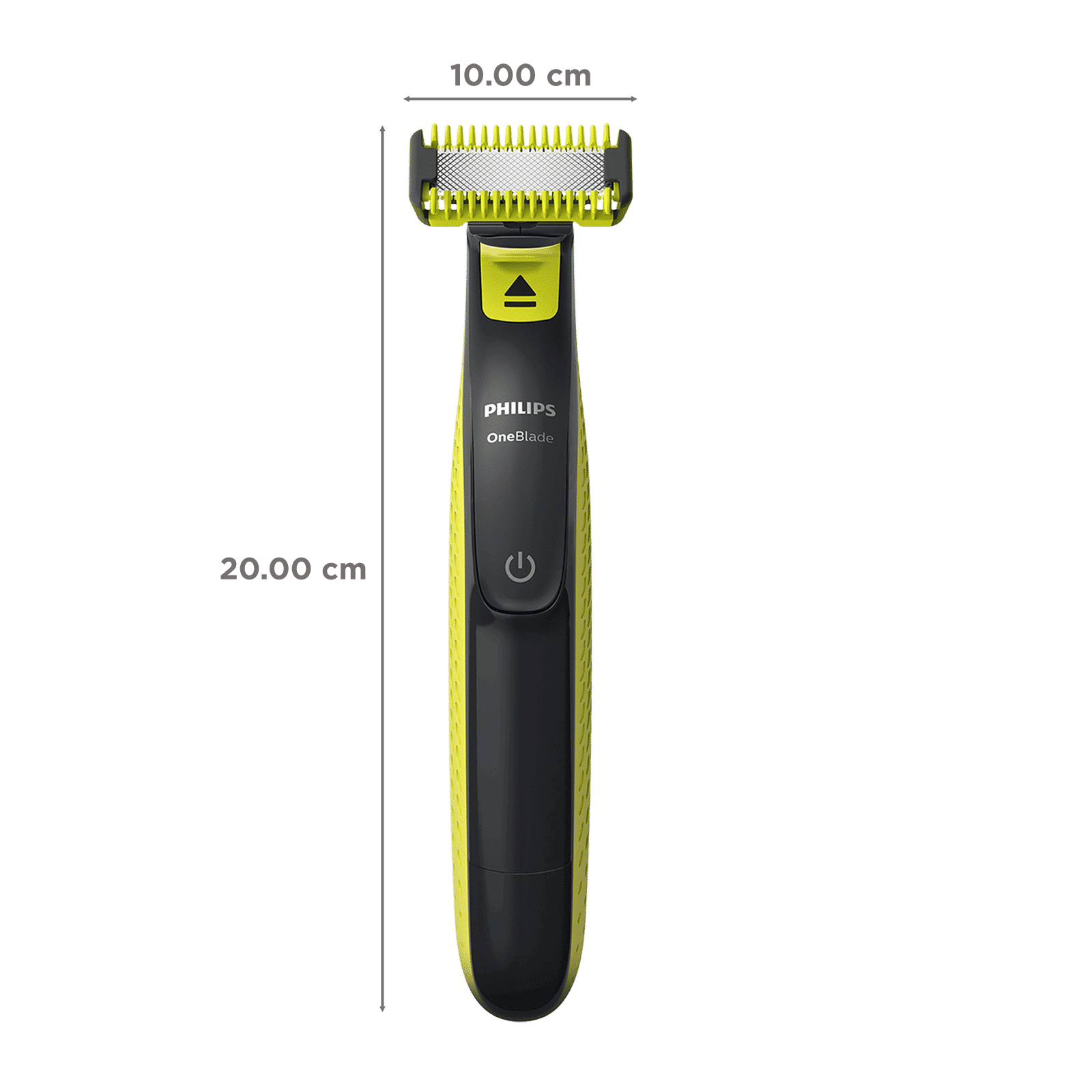 PHILIPS QP 2000 Series 2-in-1 Rechargeable Cordless Multipurpose Trimmer for Face & Body for Men (45mins Runtime, Unique OneBlade Technology, Lime Green)_2
