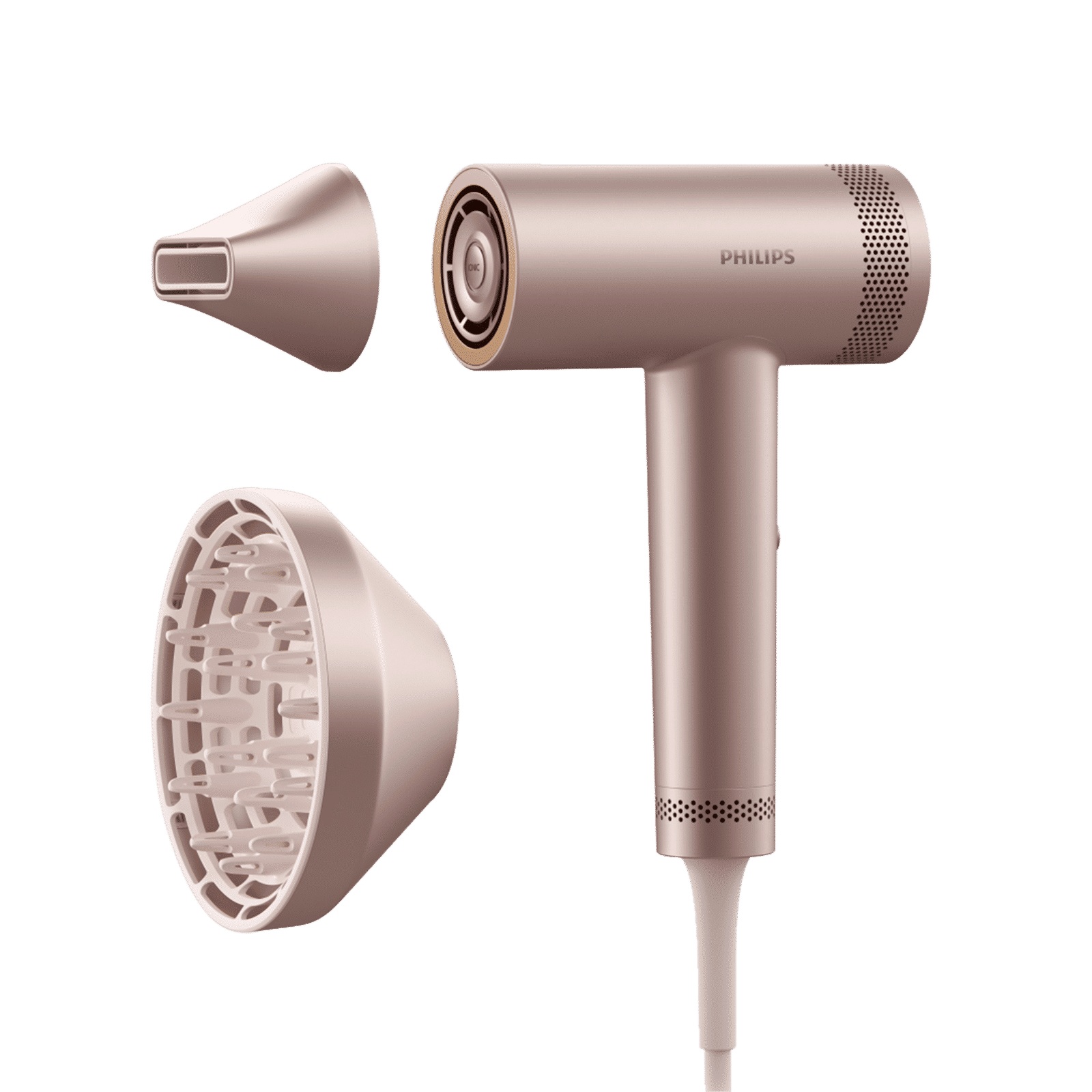 Philips 8000 Series Hair Dryer With 7 Heat Settings & Cool Shot (Thermo Shield Advanced Technology, Rose Champagne)_2