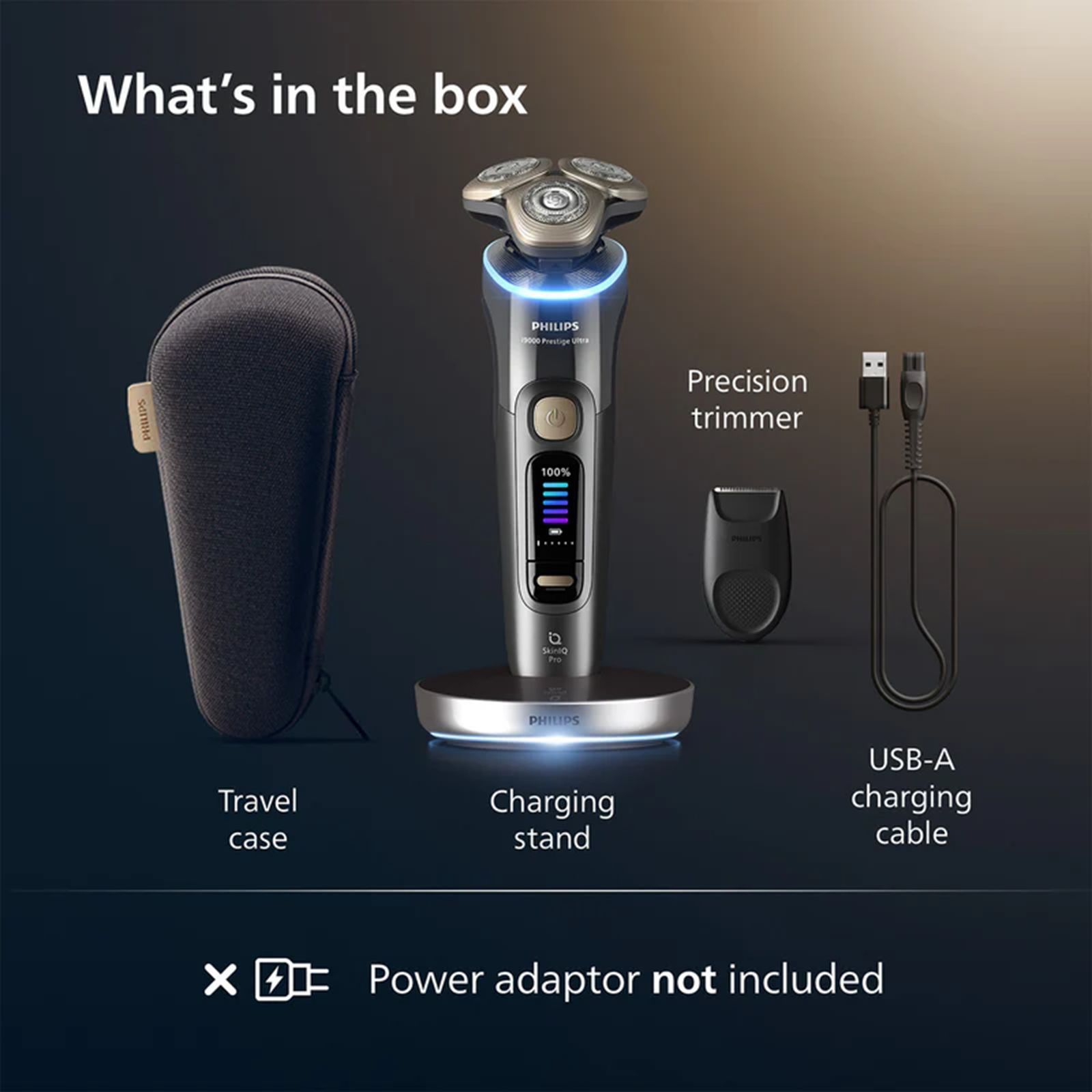 Philips i9000 Prestige Ultra Rechargeable Cordless Electric Shaver for Face & Neck for Men (60mins Runtime, Skin IQ Pro Technology, Dark Slate) Philips i9000 Prestige Ultra Rechargeable Cordless Electric Shaver for Face & Neck for Men (60mins Runtime, Skin IQ Pro Technology, Dark Slate)_14