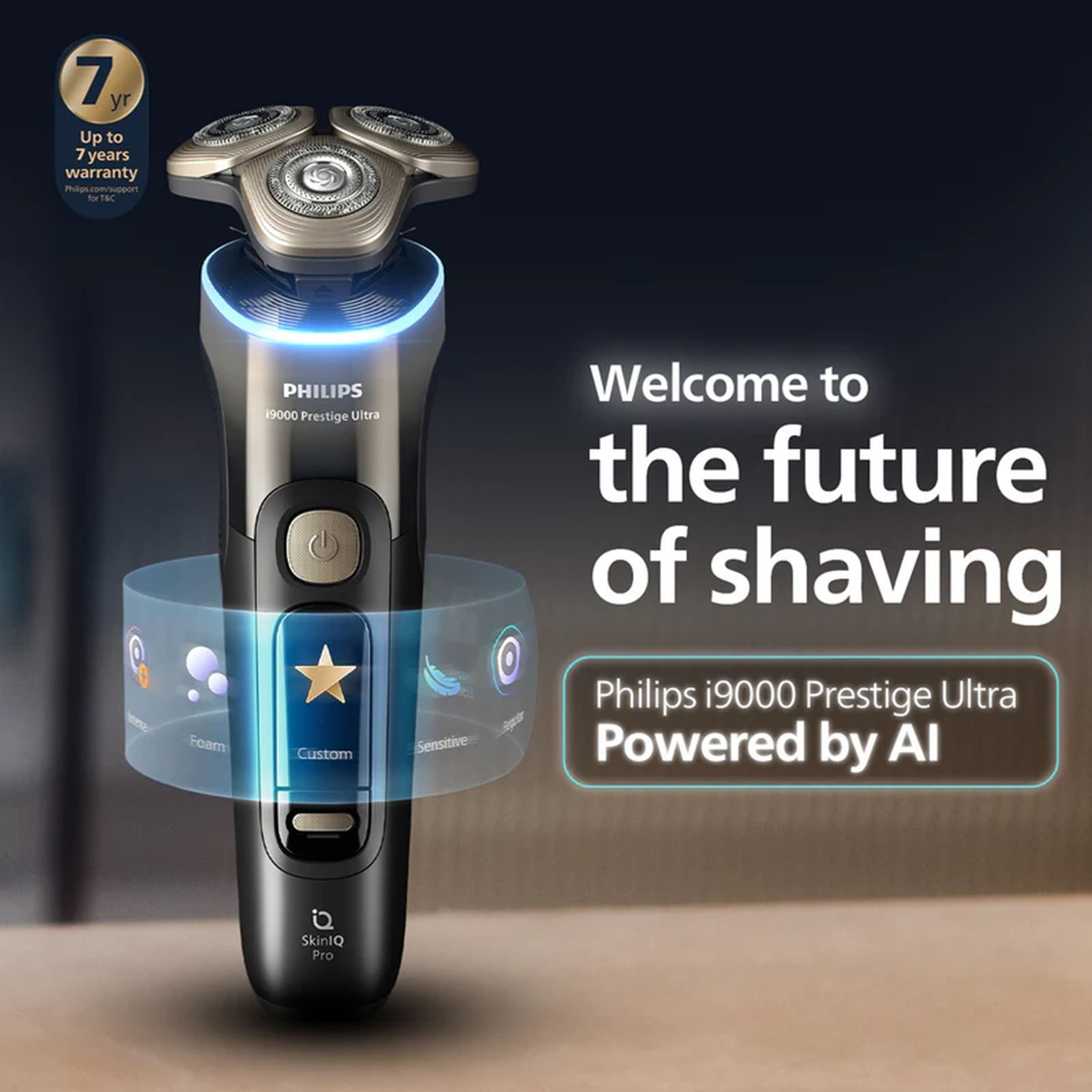 Philips i9000 Prestige Ultra Rechargeable Cordless Electric Shaver for Face & Neck for Men (60mins Runtime, Skin IQ Pro Technology, Dark Slate) Philips i9000 Prestige Ultra Rechargeable Cordless Electric Shaver for Face & Neck for Men (60mins Runtime, Skin IQ Pro Technology, Dark Slate)_7