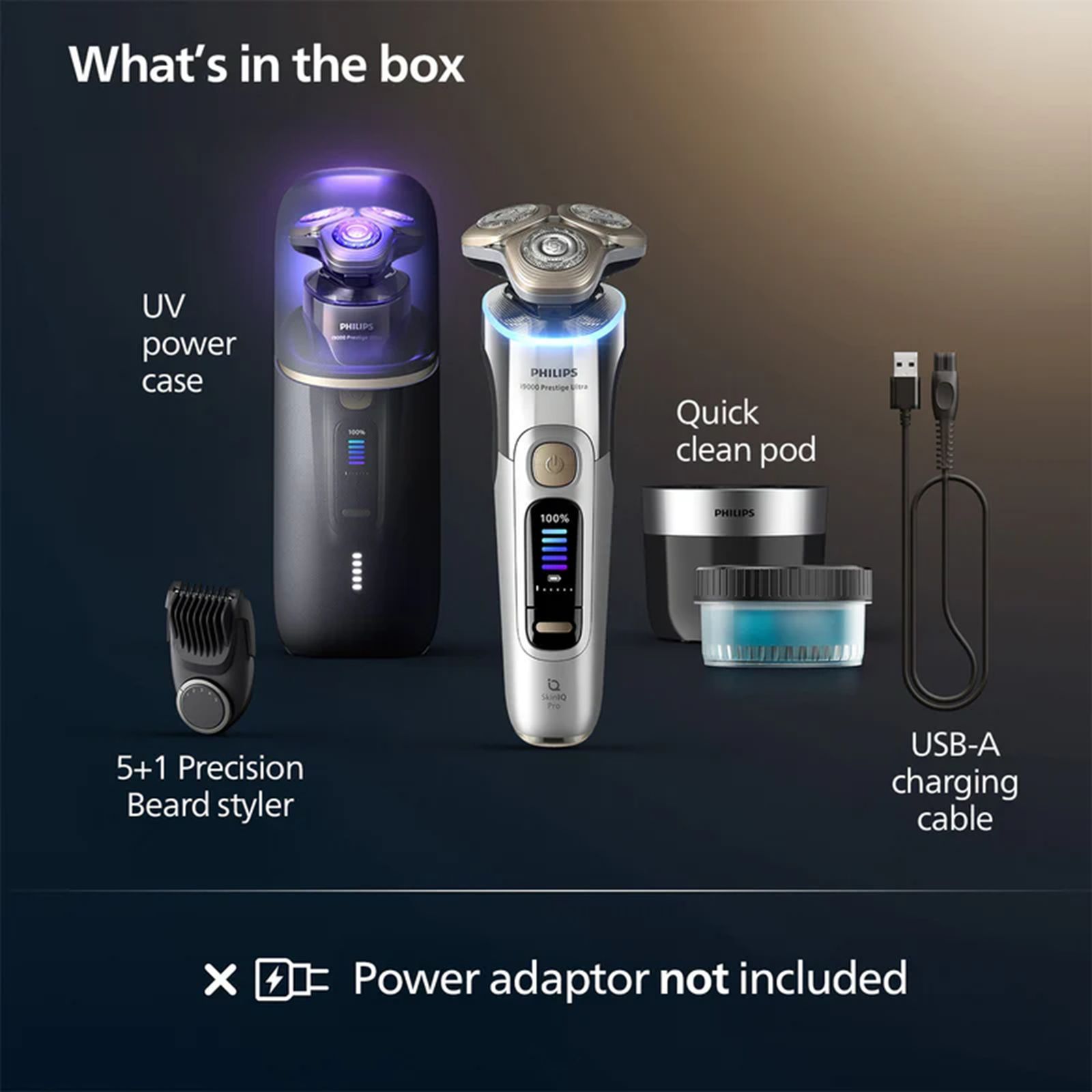 Philips i9000 Prestige Ultra Rechargeable Cordless Electric Shaver for Face & Neck for Men (60mins Runtime, Skin IQ Pro Technology, Chrome) Philips i9000 Prestige Ultra Rechargeable Cordless Electric Shaver for Face & Neck for Men (60mins Runtime, Skin IQ Pro Technology, Chrome)_14