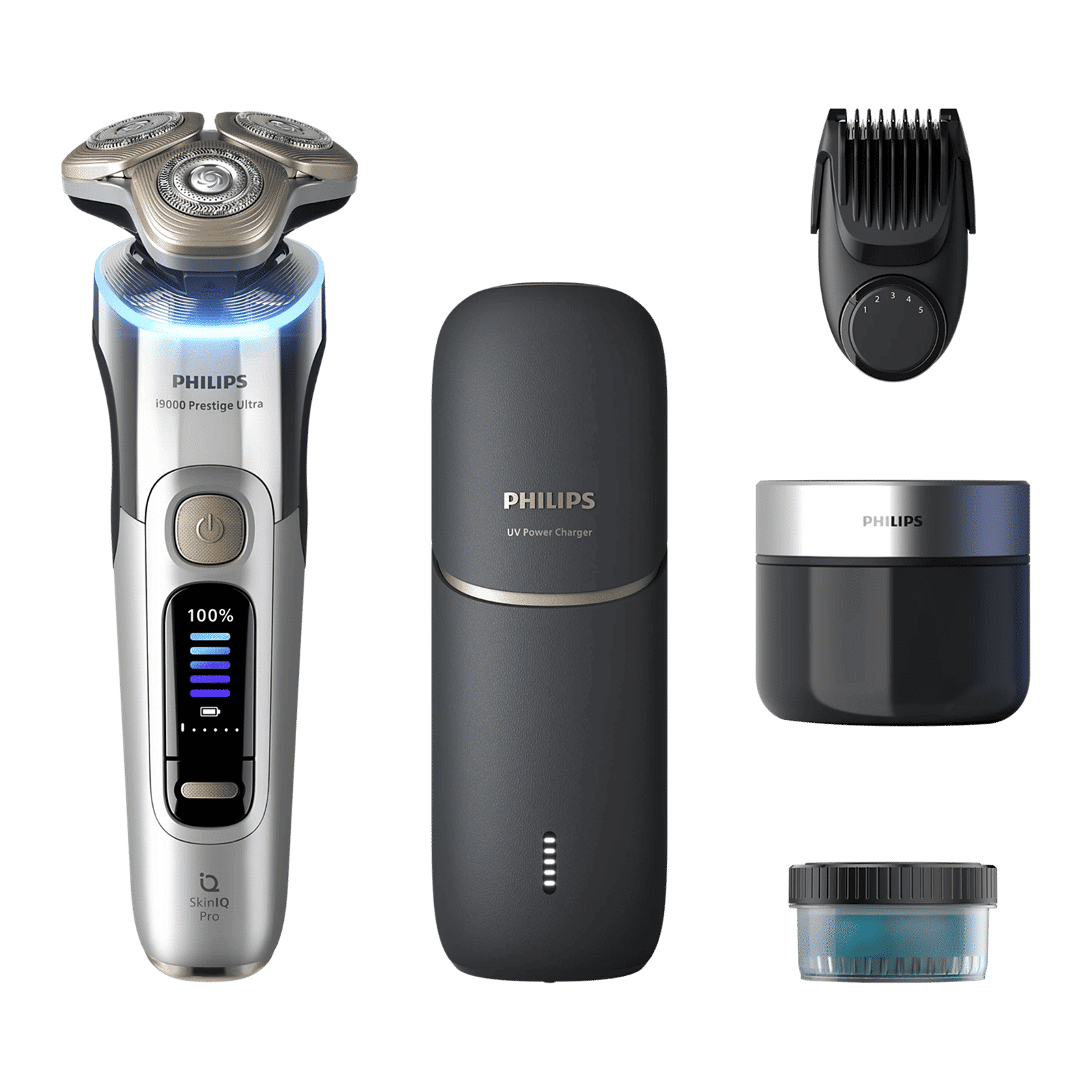 Philips i9000 Prestige Ultra Rechargeable Cordless Electric Shaver for Face & Neck for Men (60mins Runtime, Skin IQ Pro Technology, Chrome) Philips i9000 Prestige Ultra Rechargeable Cordless Electric Shaver for Face & Neck for Men (60mins Runtime, Skin IQ Pro Technology, Chrome)_2