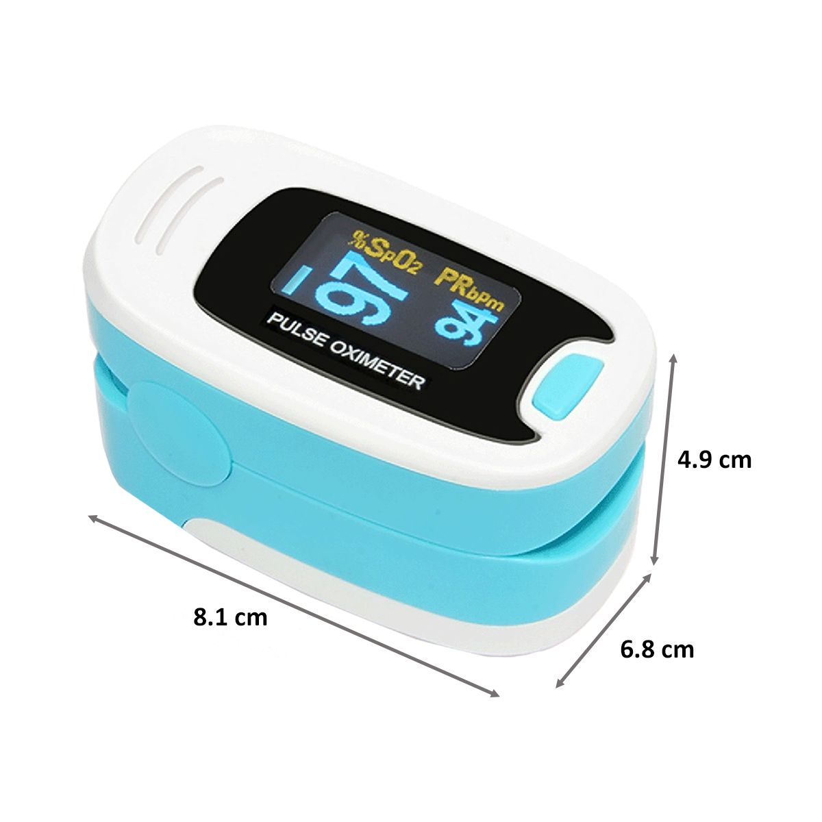 CONTEC Pulse Oximeter (Low Power Consumption, CMS50N1, Blue)_2