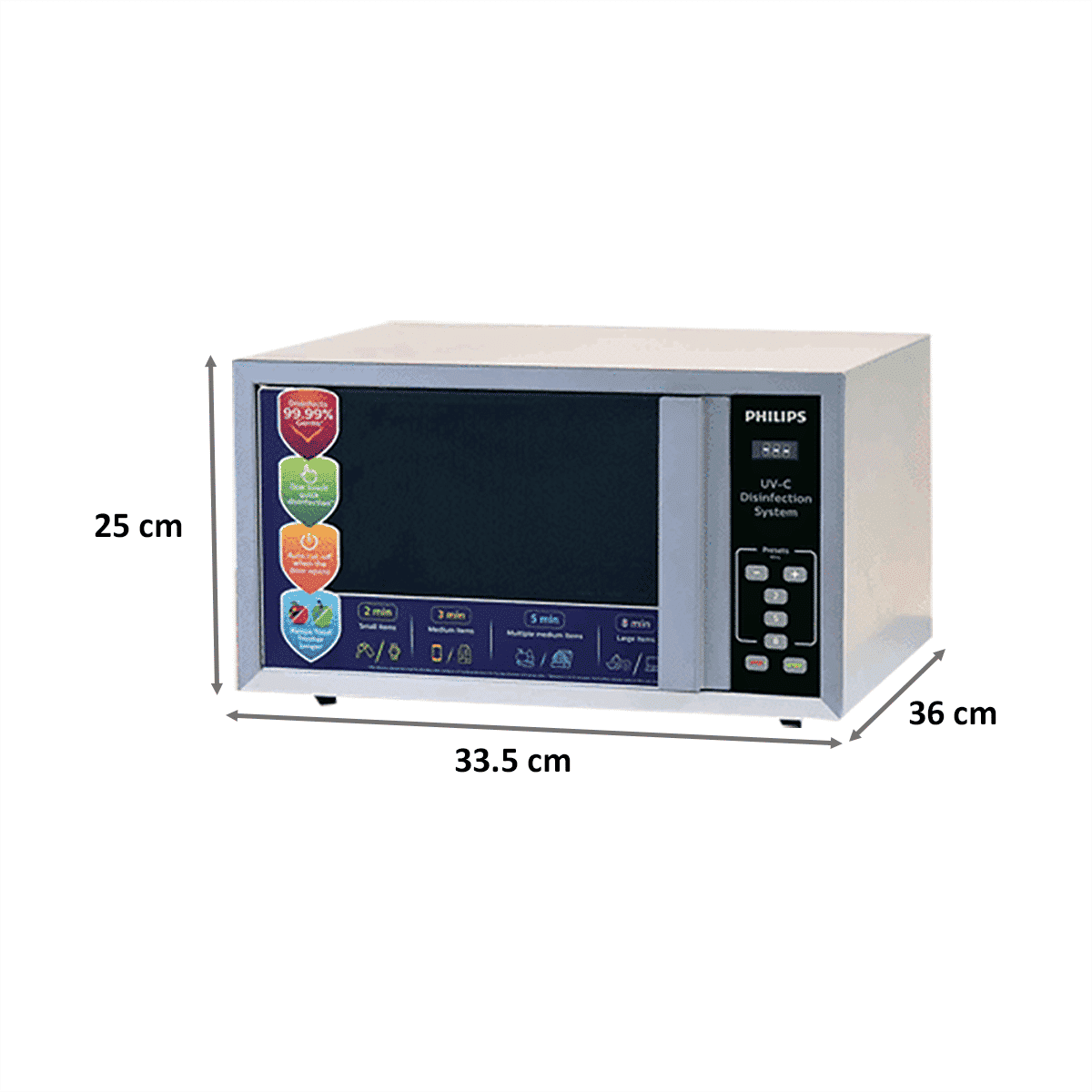 PHILIPS UVDSPHL30L Electric Powered Germicidal Lamp UV-C Disinfection System (30 litres, No leakage and Uniform Coverage, Disinfection for Grocery, Mobiles, Electronics, Baby products, Currency Note, 929002474013, Silver) PHILIPS UVDSPHL30L Electric Powered Germicidal Lamp UV-C Disinfection System (30 litres, No leakage and Uniform Coverage, Disinfection for Grocery, Mobiles, Electronics, Baby products, Currency Note, 929002474013, Silver)_2