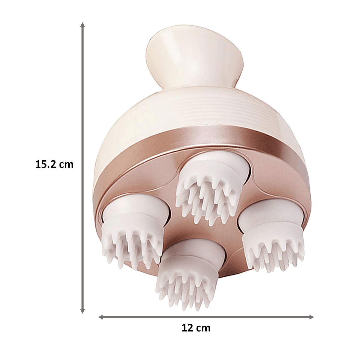 Lifelong Head, Scalp and Full Body Pain Relief Massager (Rechargeable, LLM225, Brown)_2