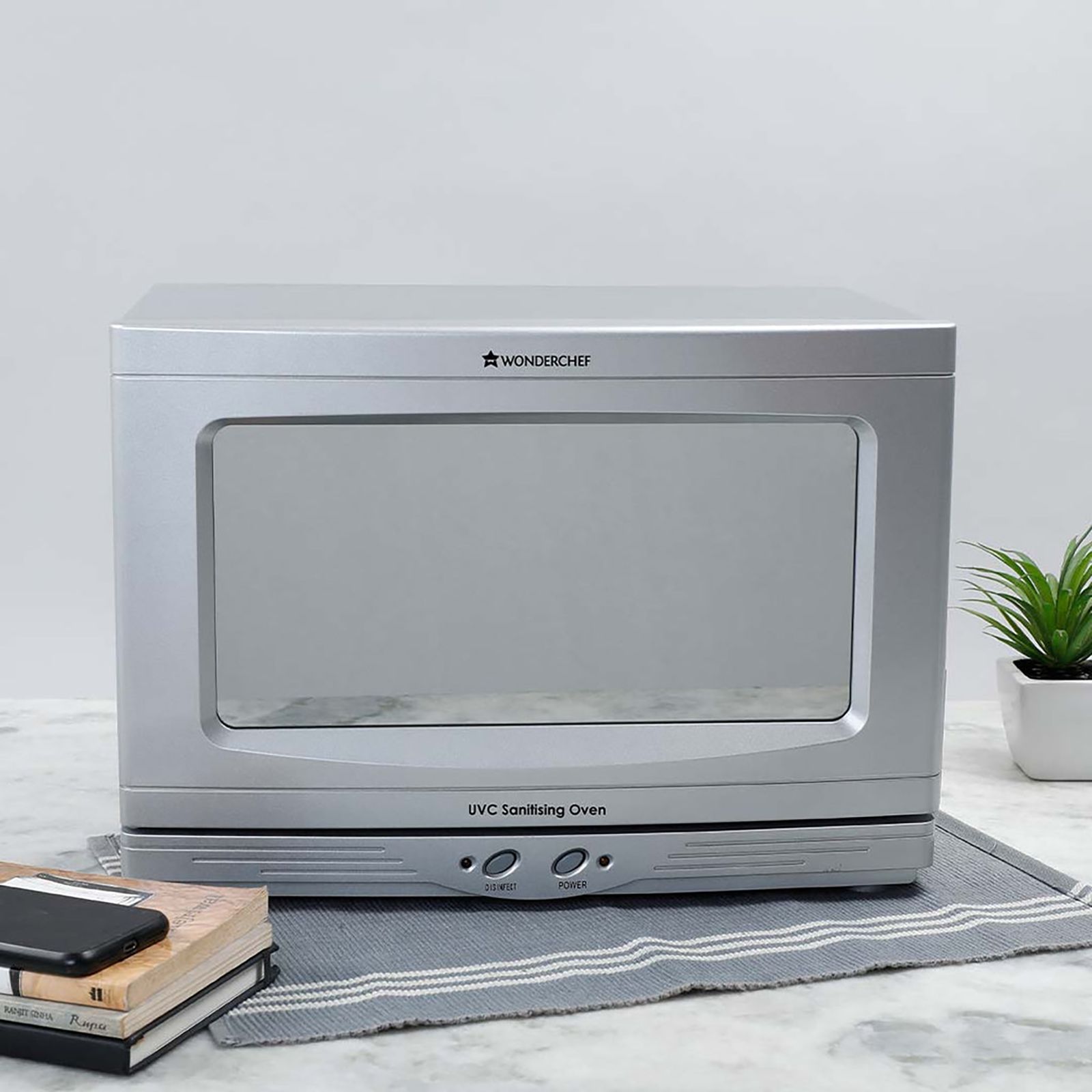 WONDERCHEF Torino Electric UVC Sanitizing Oven (Certified By ATCC, 63153576, Silver)_13