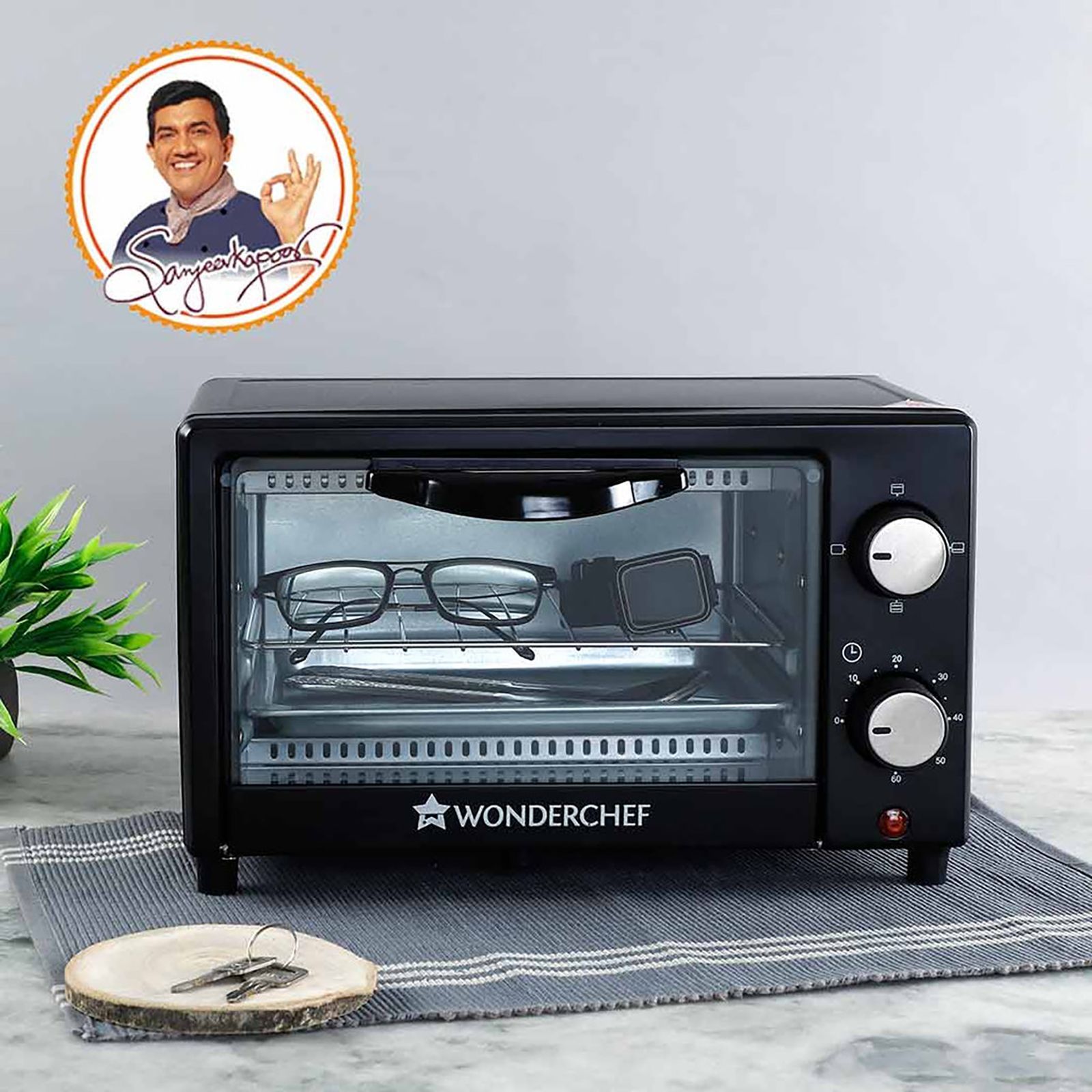 WONDERCHEF Prato Electric UVC Sanitizing Oven (Disinfecting, 63153564, Black)_12