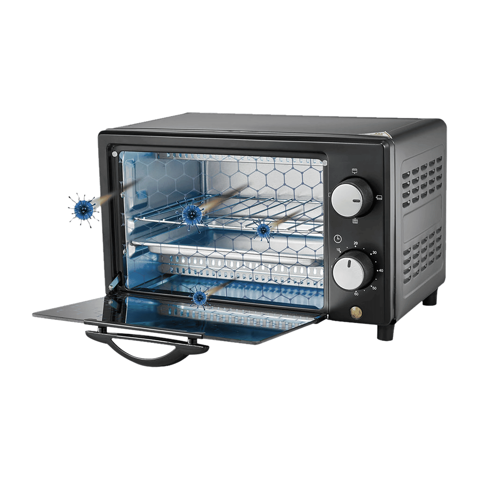 WONDERCHEF Prato Electric UVC Sanitizing Oven (Disinfecting, 63153564, Black)_9