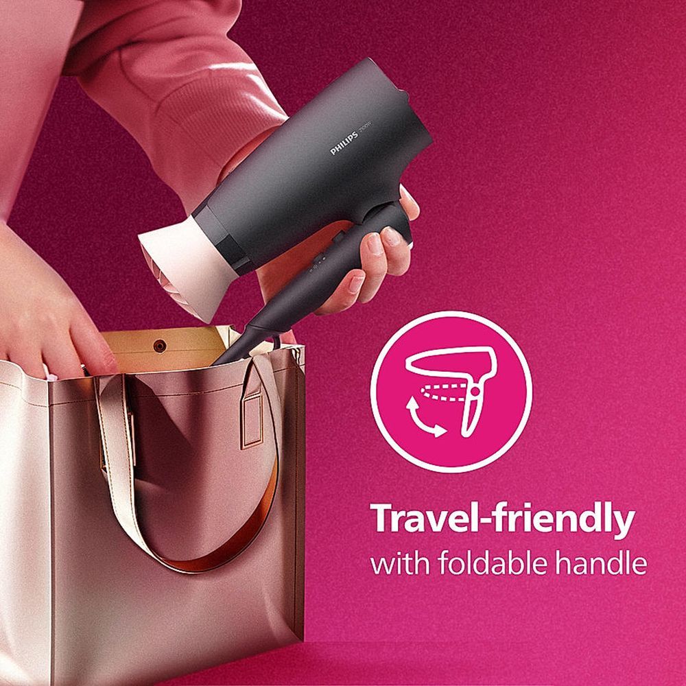 PHILIPS 3000 Series Hair Dryer with 6 Heat Settings & Cool Air Function (Ionic Technology, Pink & Black)_8