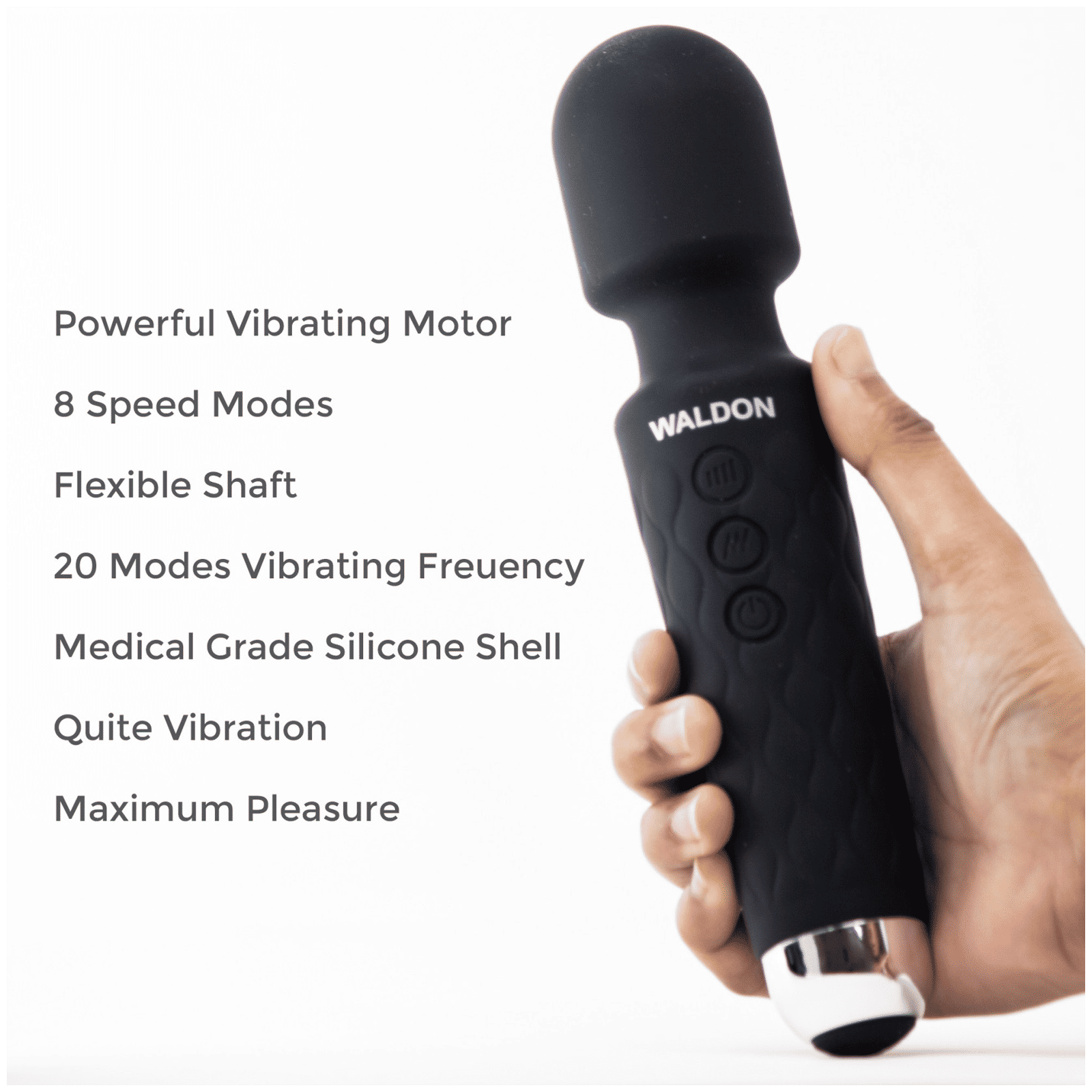 Dr. Odin Waldon Full Body Massager (Quiet Vibration, 7001, Black)_6