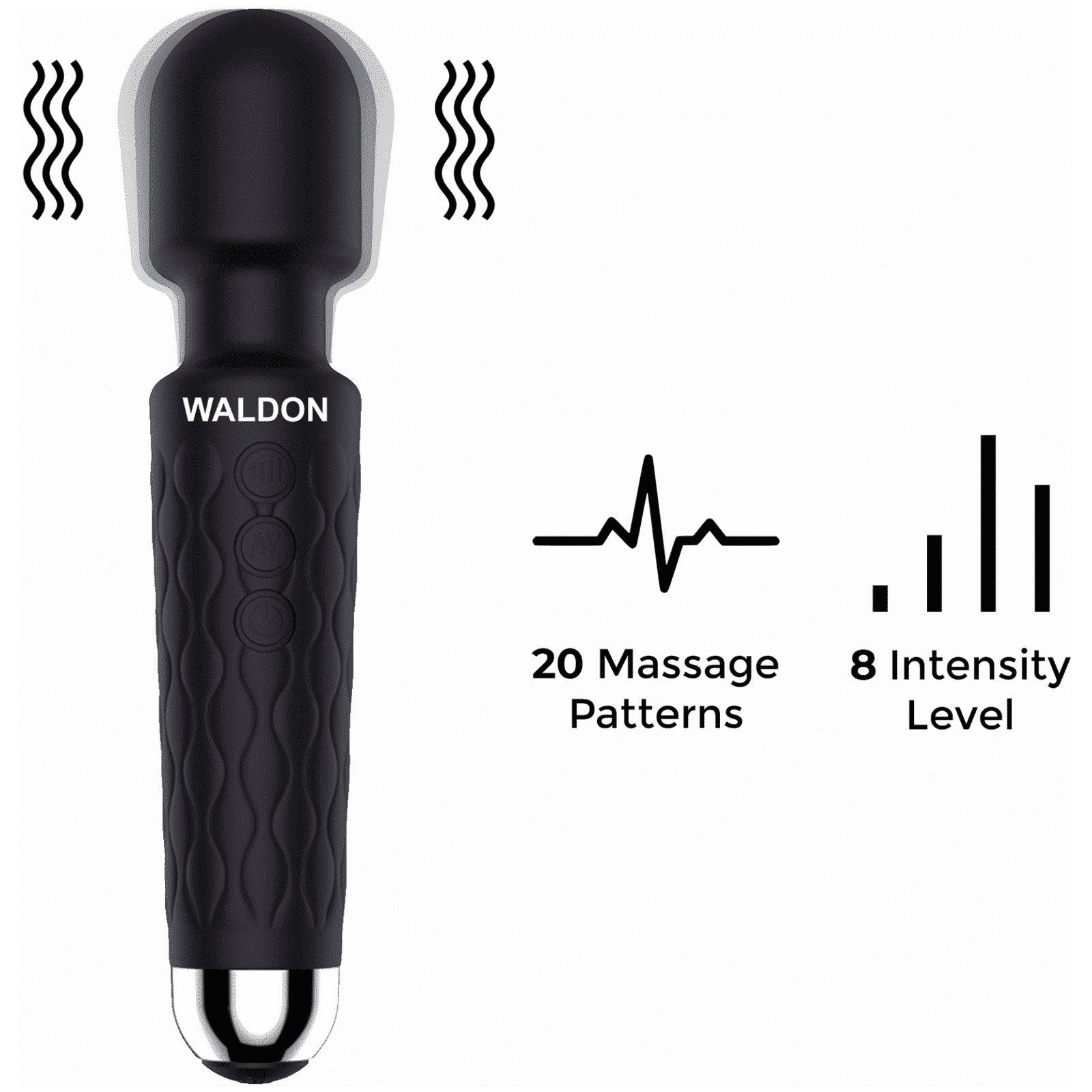 Dr. Odin Waldon Full Body Massager (Quiet Vibration, 7001, Black)_7