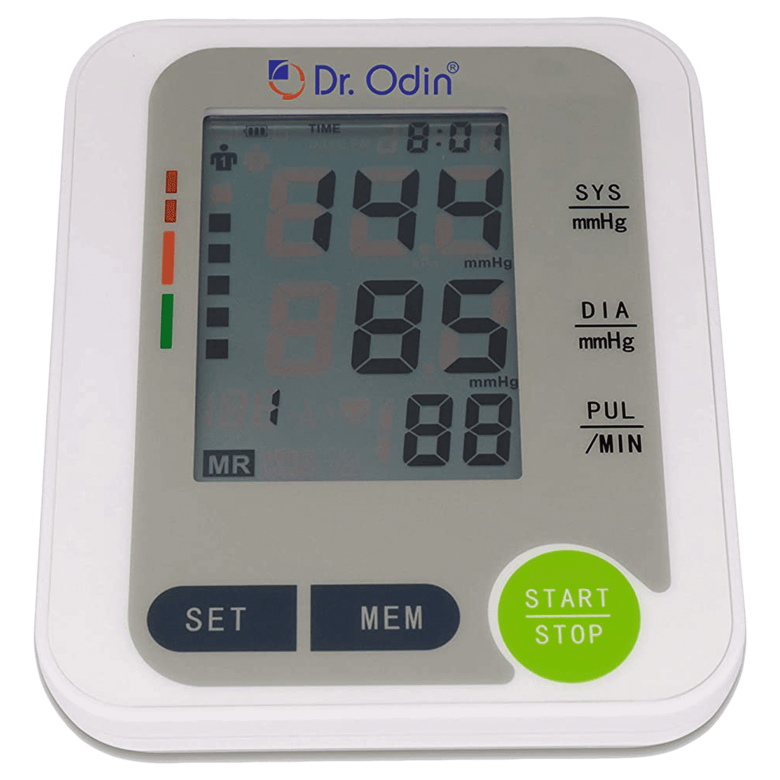 Dr. Odin LCD Blood Pressure Monitor (Auto Power Off, BSX516, White)_1