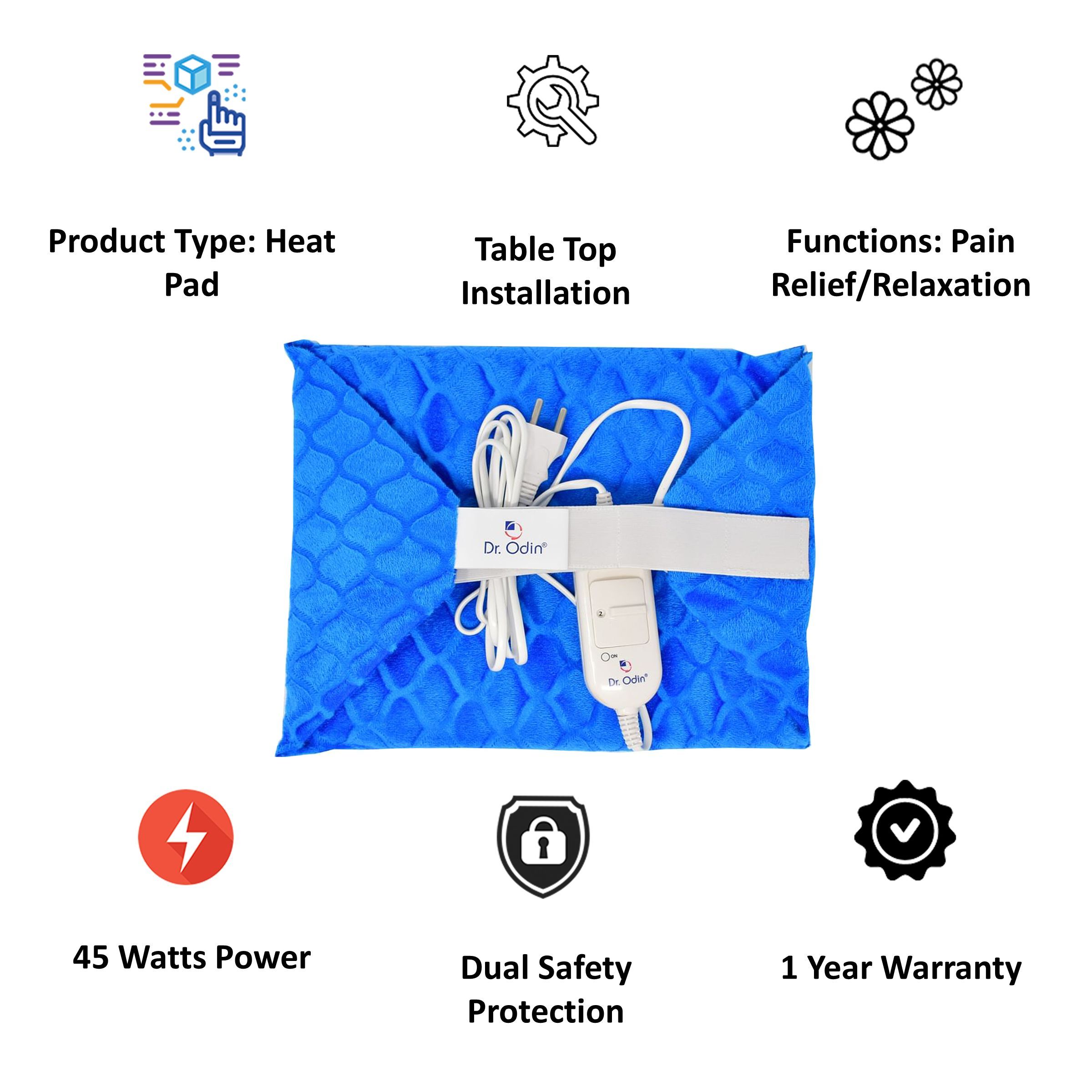Dr. Odin Full Body Heat Pad (Dual Safety Protection, Heating Pad, Sky Blue)_4