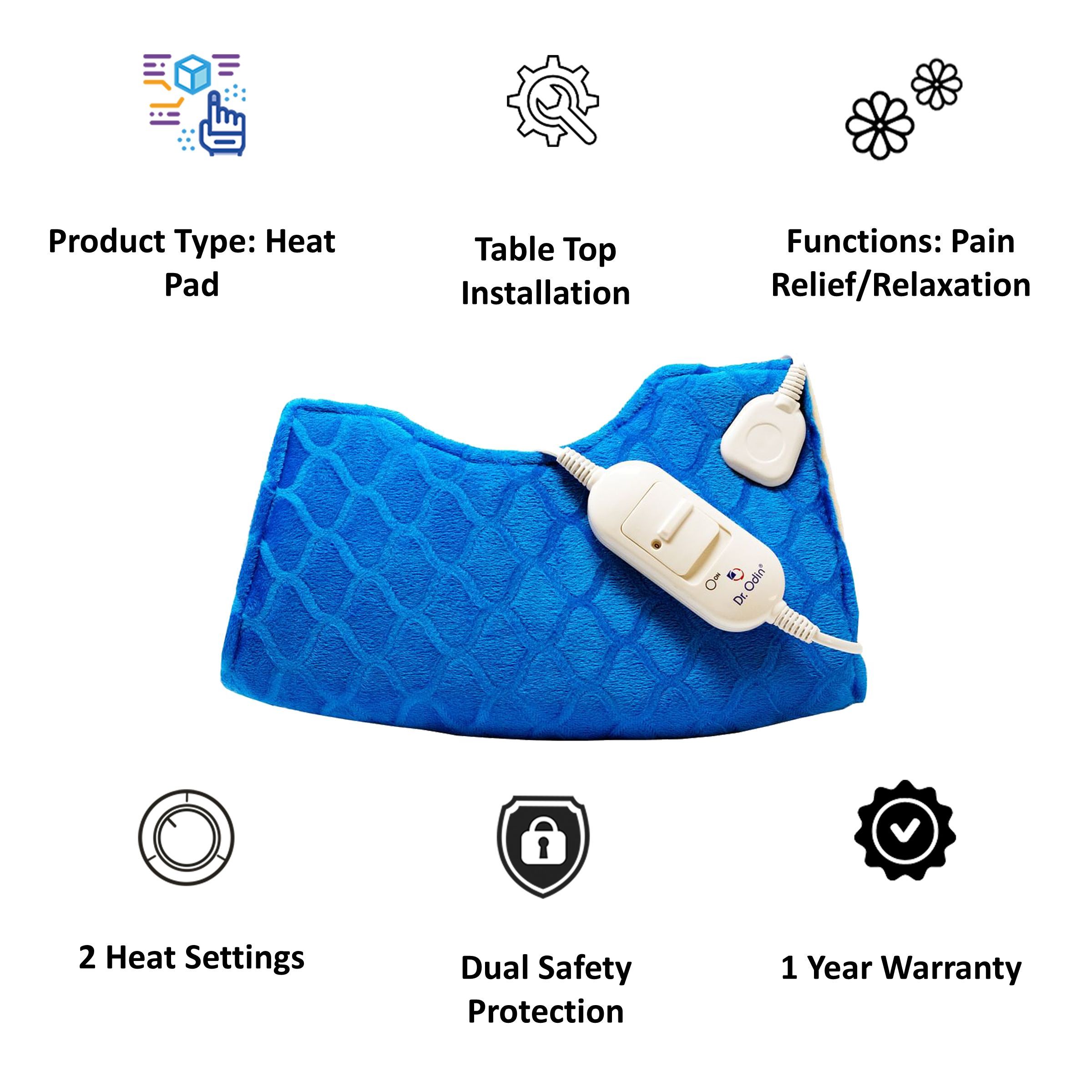 Dr. Odin Full Body Heat Pad (Dual Safety Protection, Joint Heating Pad, Navy Blue)_5