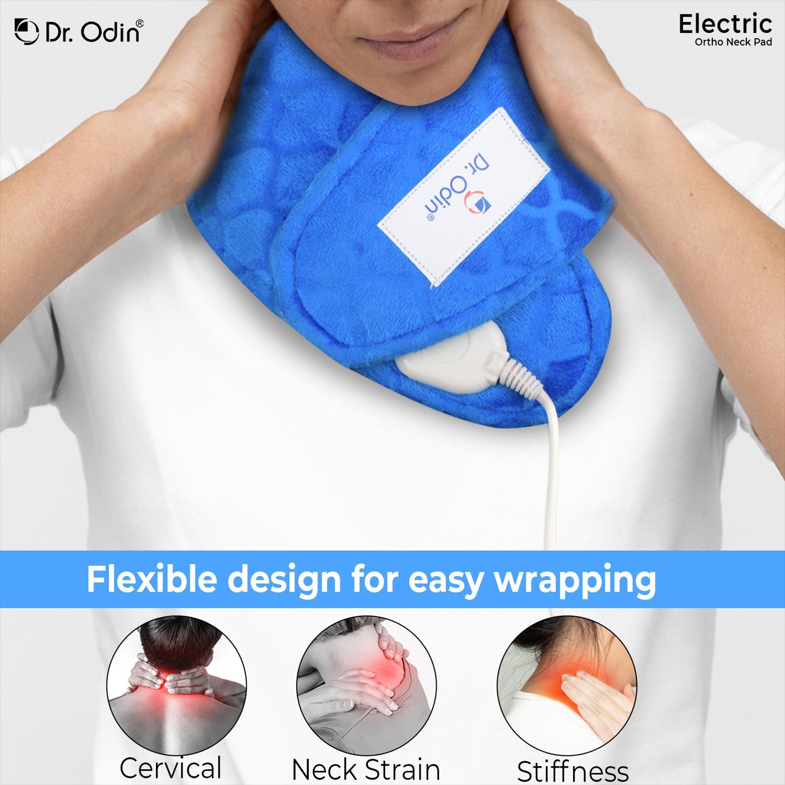 Dr. Odin Neck Heat Pad (Instant Heat Up, Neck Heating Pad, Dark Blue)_6