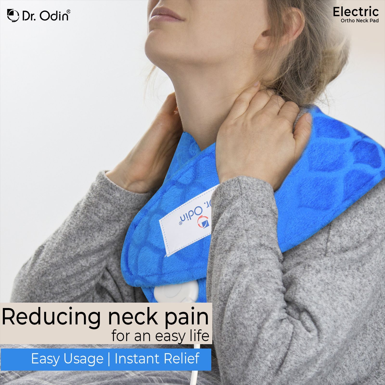 Dr. Odin Neck Heat Pad (Instant Heat Up, Neck Heating Pad, Dark Blue)_9