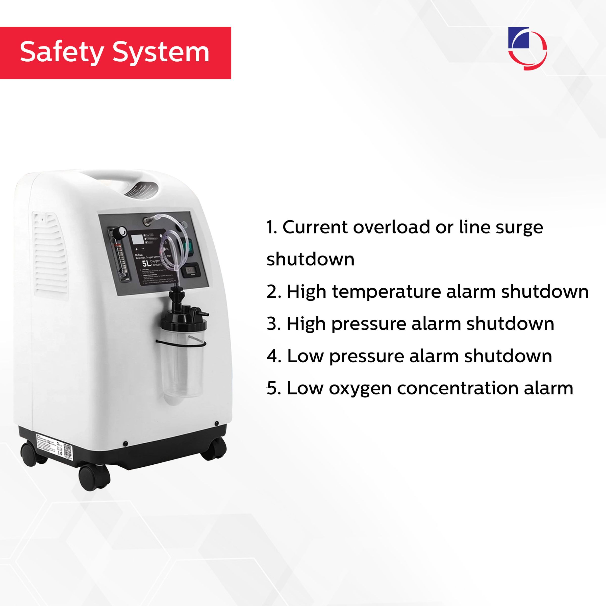 Dr. Odin Oxygen Concentrator (Oxygen Concentration: 0.5~5L/min, JMC5A-Ni, White)_5