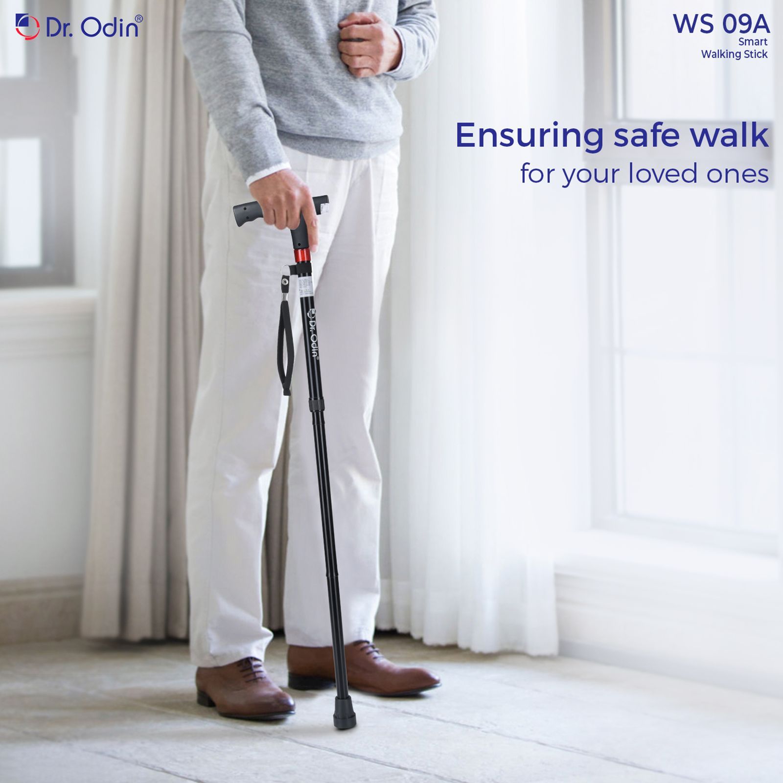 Dr. Odin Walking Stick (SOS Alarm, GB-819, Black)_8