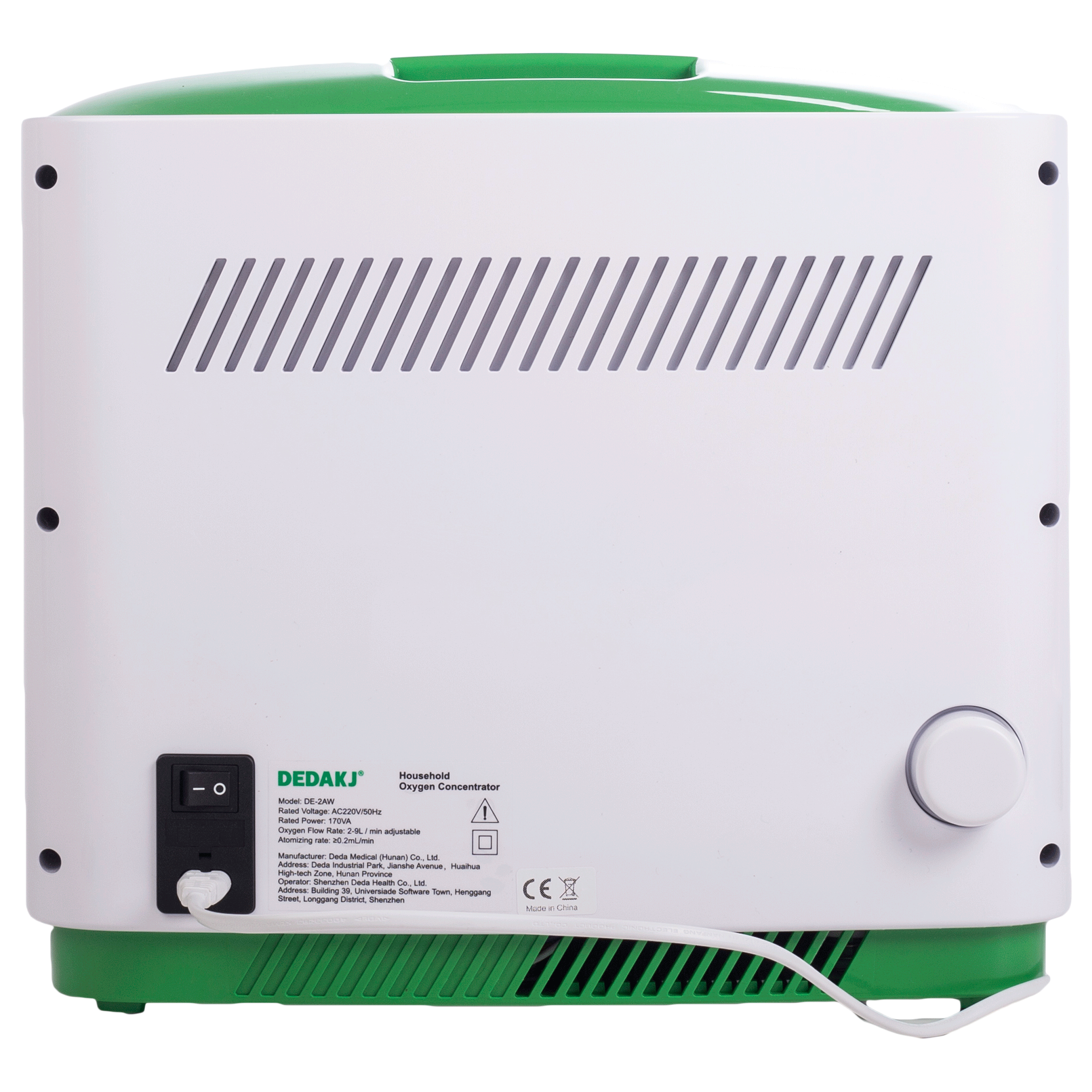 DEDAKJ Household Oxygen Concentrator (Flow Rate: 2 - 9 L/min, DE-2AW, White)_3