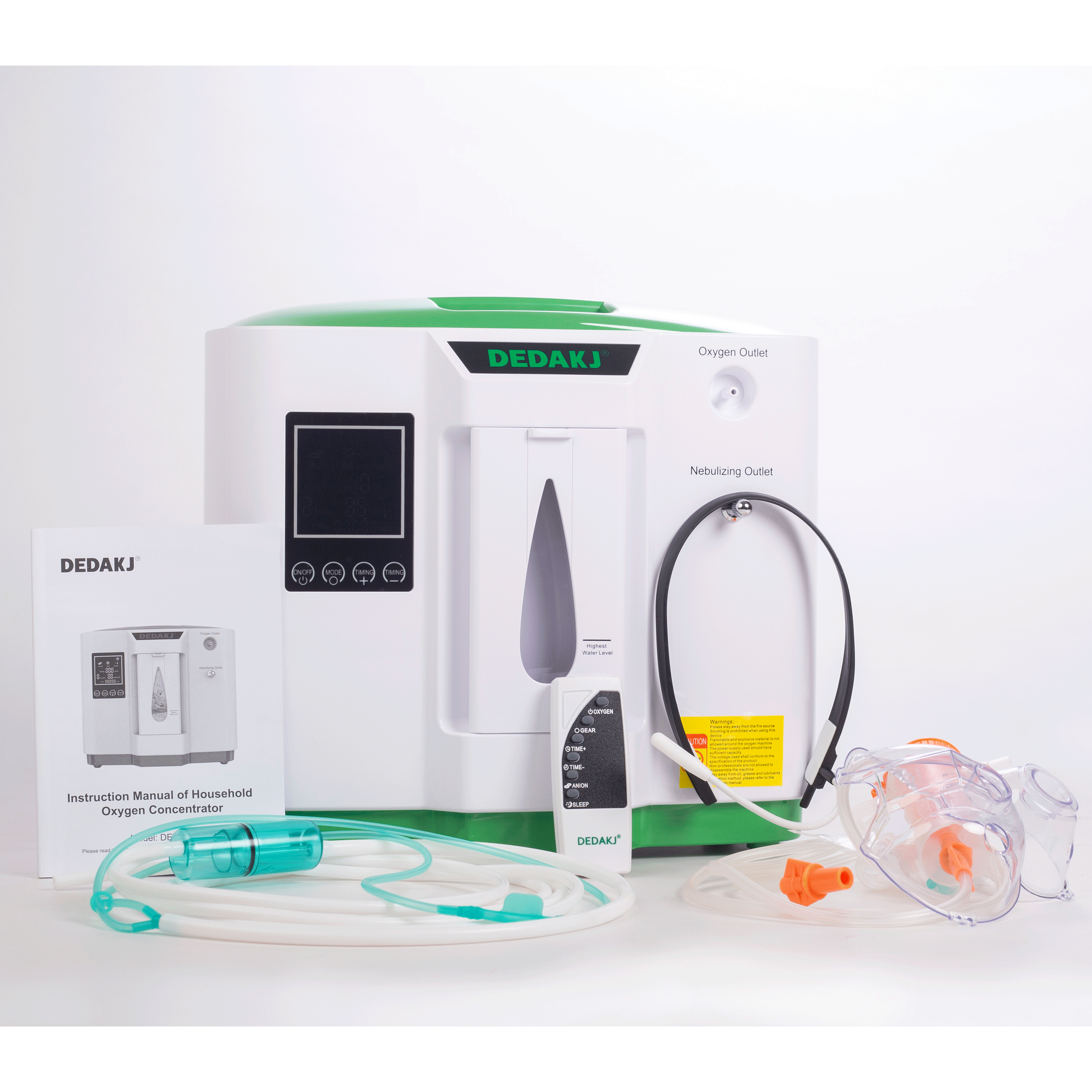 DEDAKJ Household Oxygen Concentrator (Flow Rate: 2 - 9 L/min, DE-2AW, White)_7