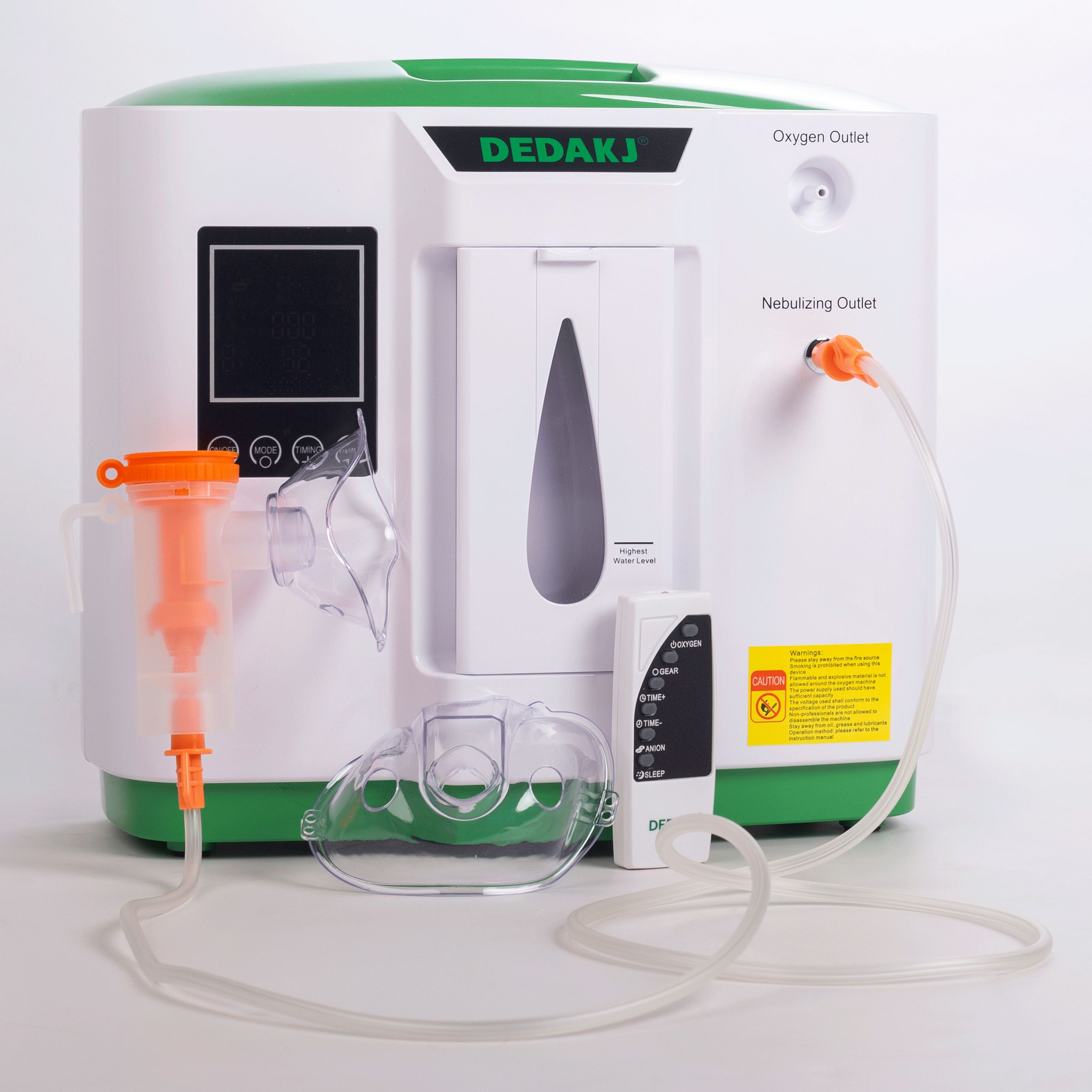 DEDAKJ Household Oxygen Concentrator (Flow Rate: 2 - 9 L/min, DE-2AW, White)_8