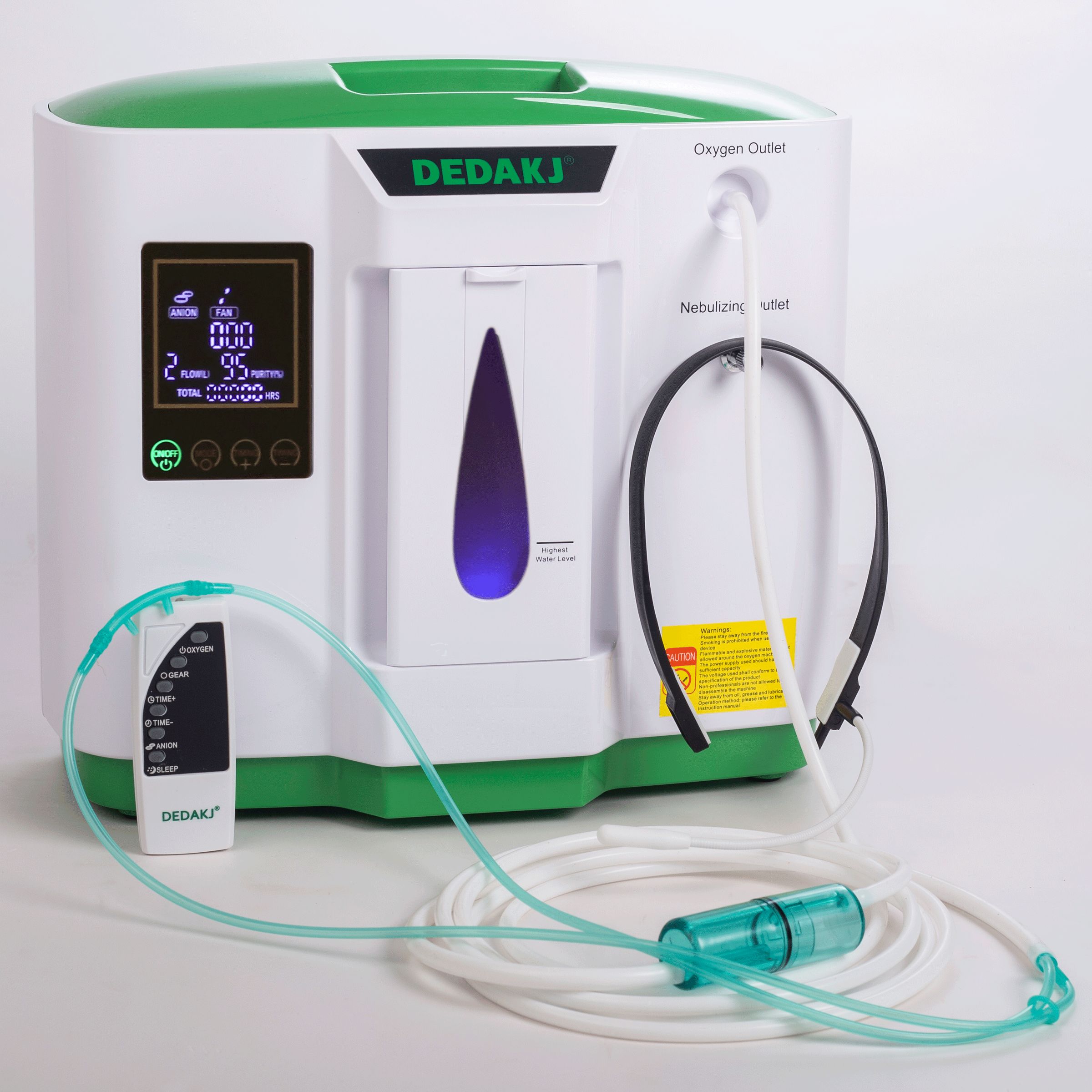 DEDAKJ Household Oxygen Concentrator (Flow Rate: 2 - 9 L/min, DE-2AW, White)_9