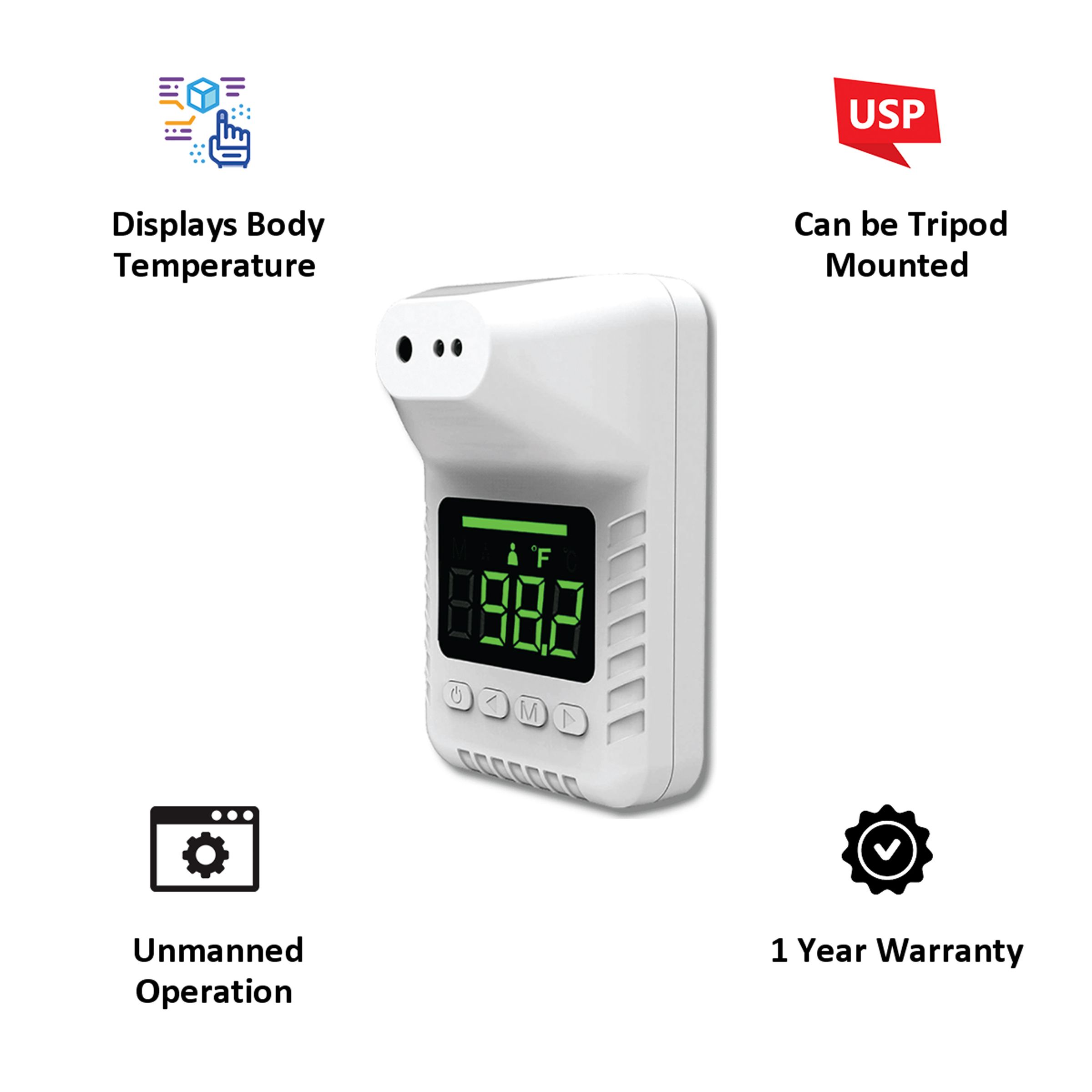 iGear Thermo Check Infrared Thermometer (Unmanned Operation, iG - K3X, White)_3