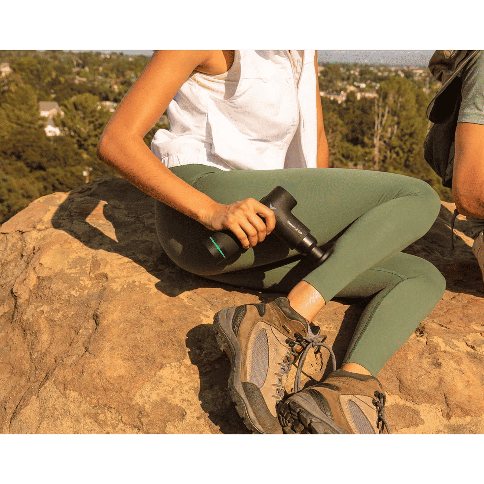 Hyperice Hypervolt Go Arm, Legs Massager (Patented QuietGlide Technology, 3 Speed Settings, 101314, Black)_8