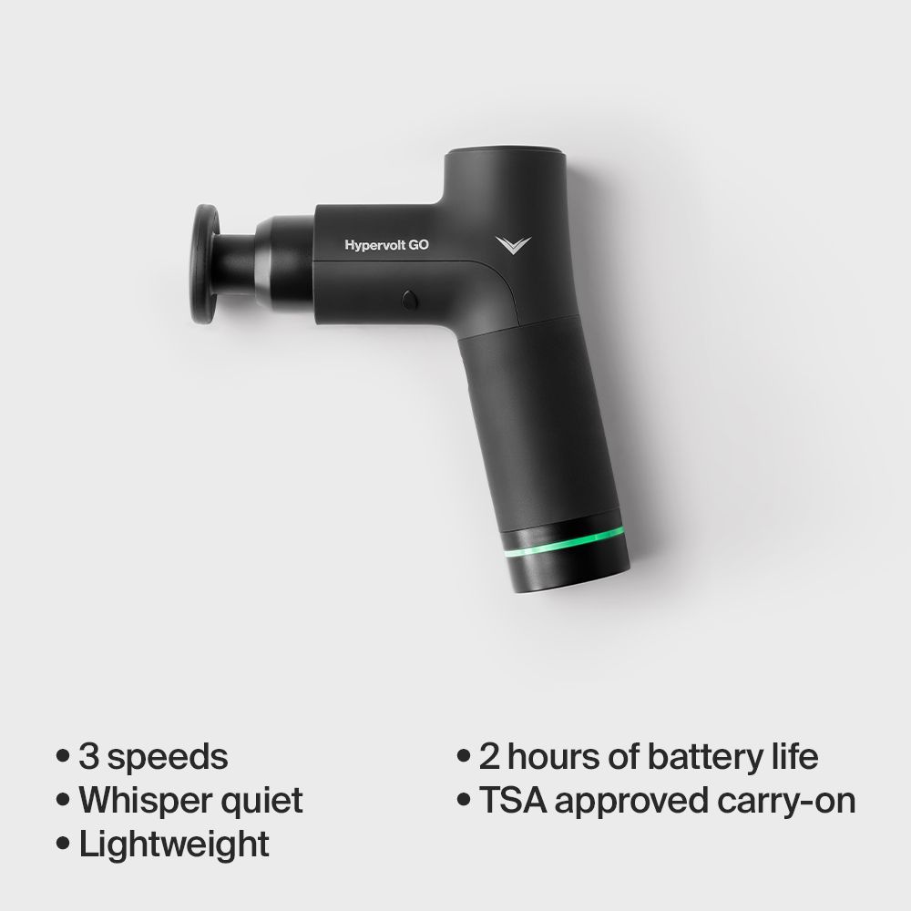 Hyperice Hypervolt Go Arm, Legs Massager (Patented QuietGlide Technology, 3 Speed Settings, 101314, Black)_9