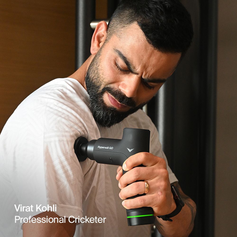 Hyperice Hypervolt Go Arm, Legs Massager (Patented QuietGlide Technology, 3 Speed Settings, 101314, Black)_7