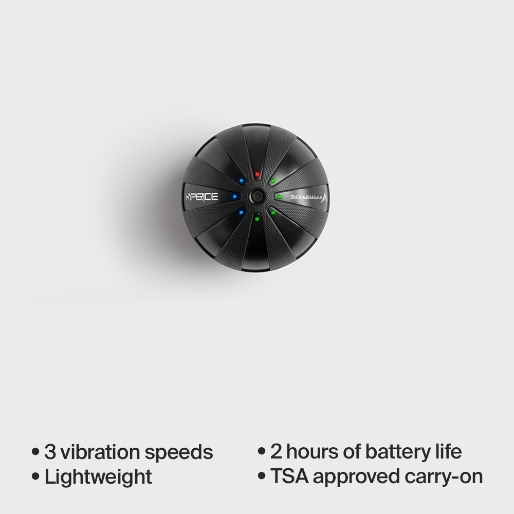 Hyperice Hypersphere Arm, Back, Feet, Shoulder Massager (Vibration Technology, Three Vibration Frequency Levels, 101068, Black)_5