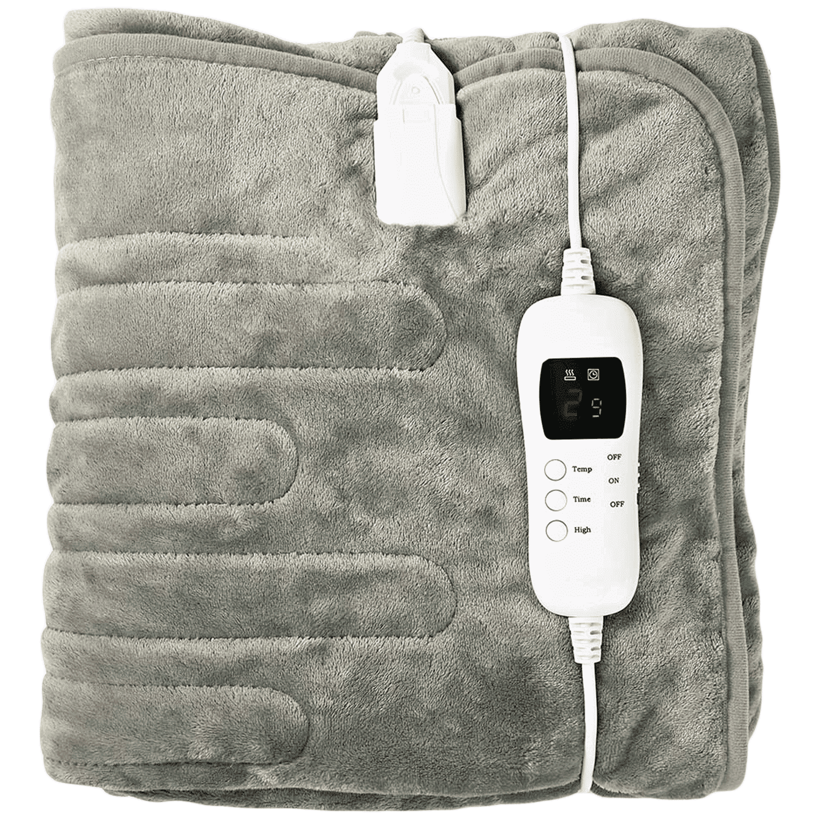 nedis Pain Reliever Double Bed Over-Blanket (9 Heat Settings, PEBL140CWT, Grey) nedis Pain Reliever Double Bed Over-Blanket (9 Heat Settings, PEBL140CWT, Grey)_1