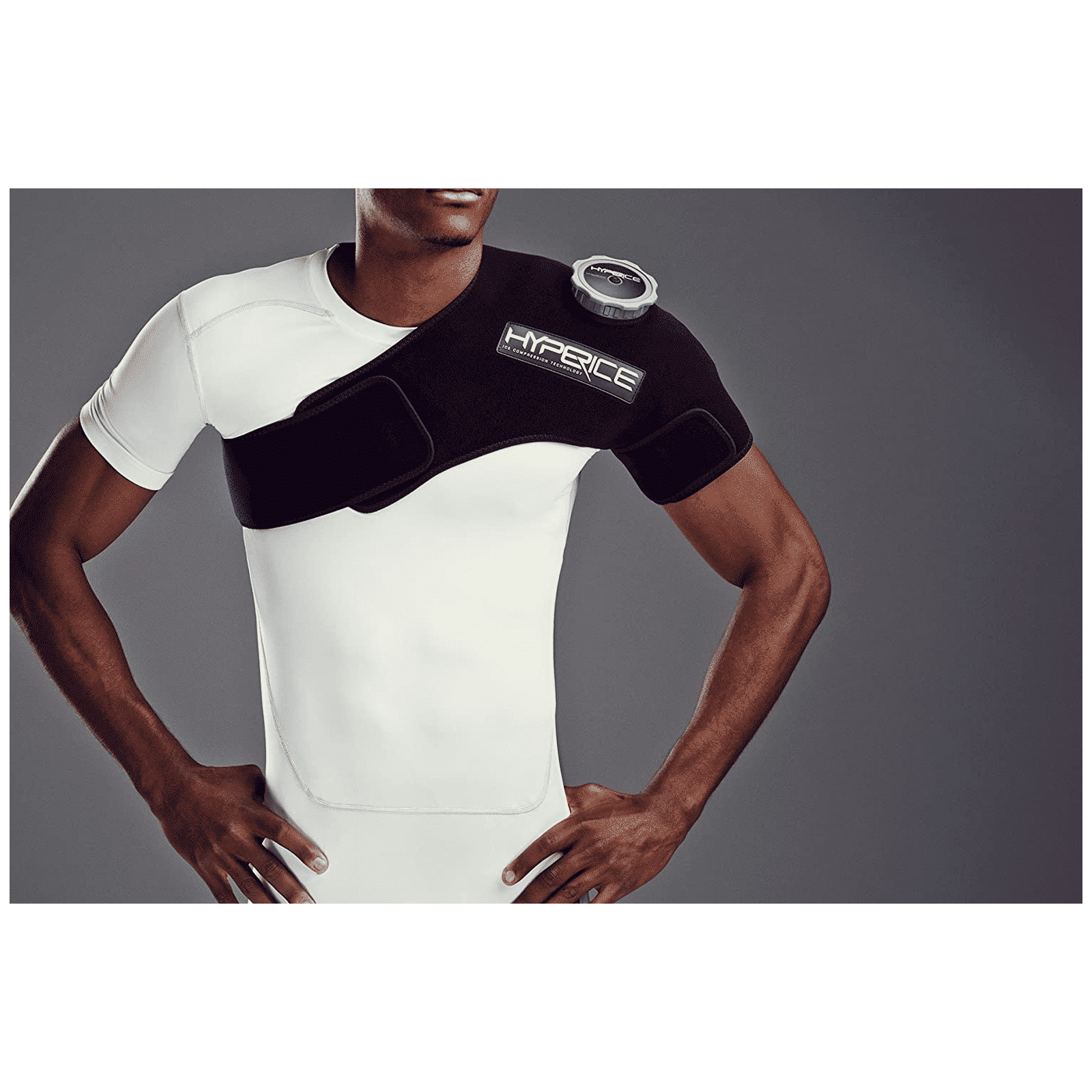 Hyperice ICT Shoulder-Left Pain Reliever (Air Release Valve Hands Free Treatment, 10021 001-00, Black)_2