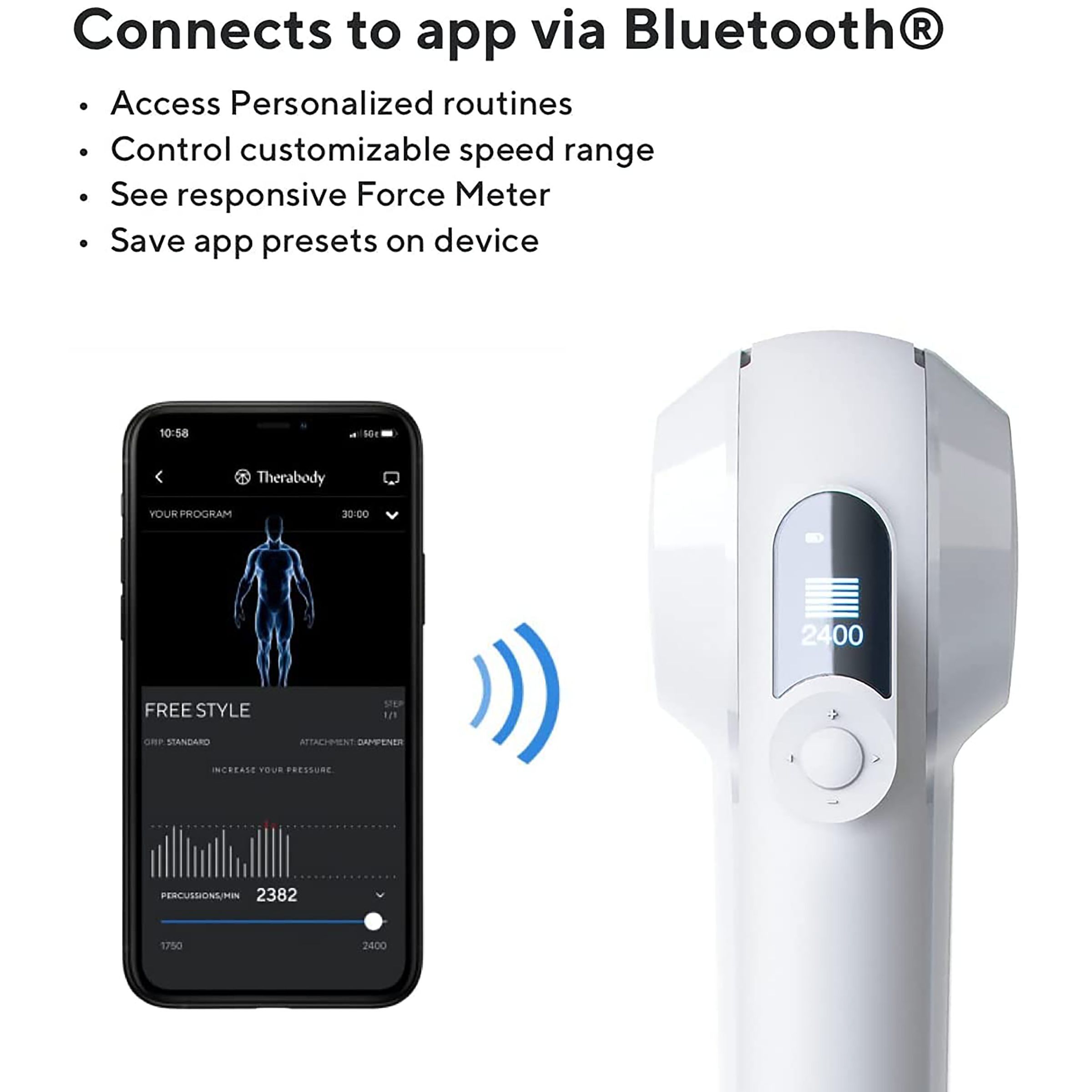 Therabody Theragun Elite Full Body Massager (QuietForce Technology, Smart App Integration, G4-ELITE-WHT, White)_6