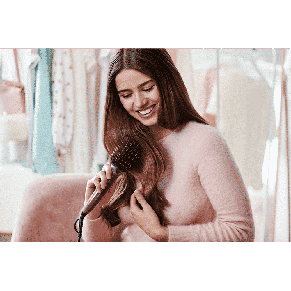 PHILIPS 5000 Hair Straightening Brush with Thermo Protect Technology (Ceramic Bristles, Dark Wine)_8